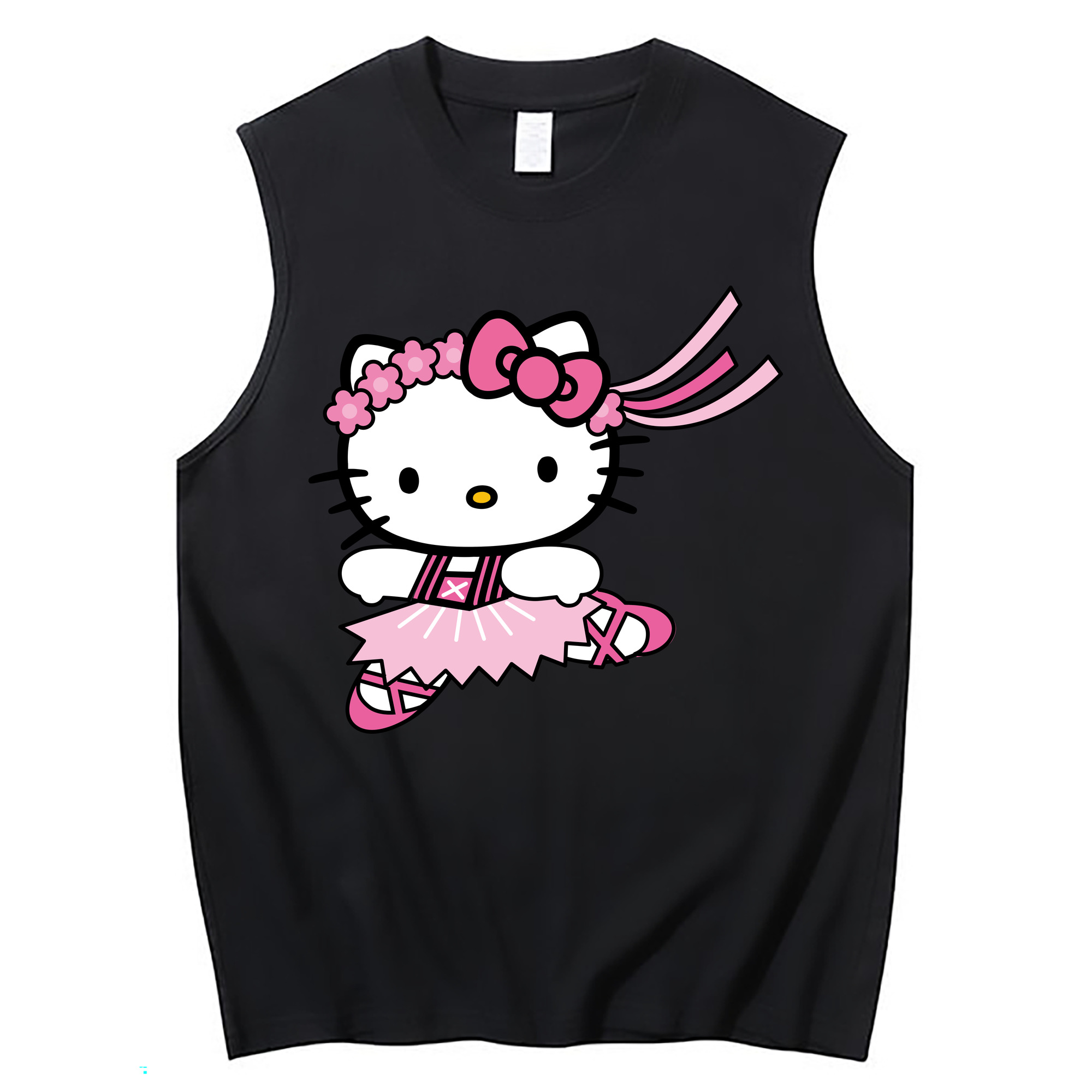 （画像用） Hello Kitty ハローキティ コットン100％タンクトップ（フロントプリント）