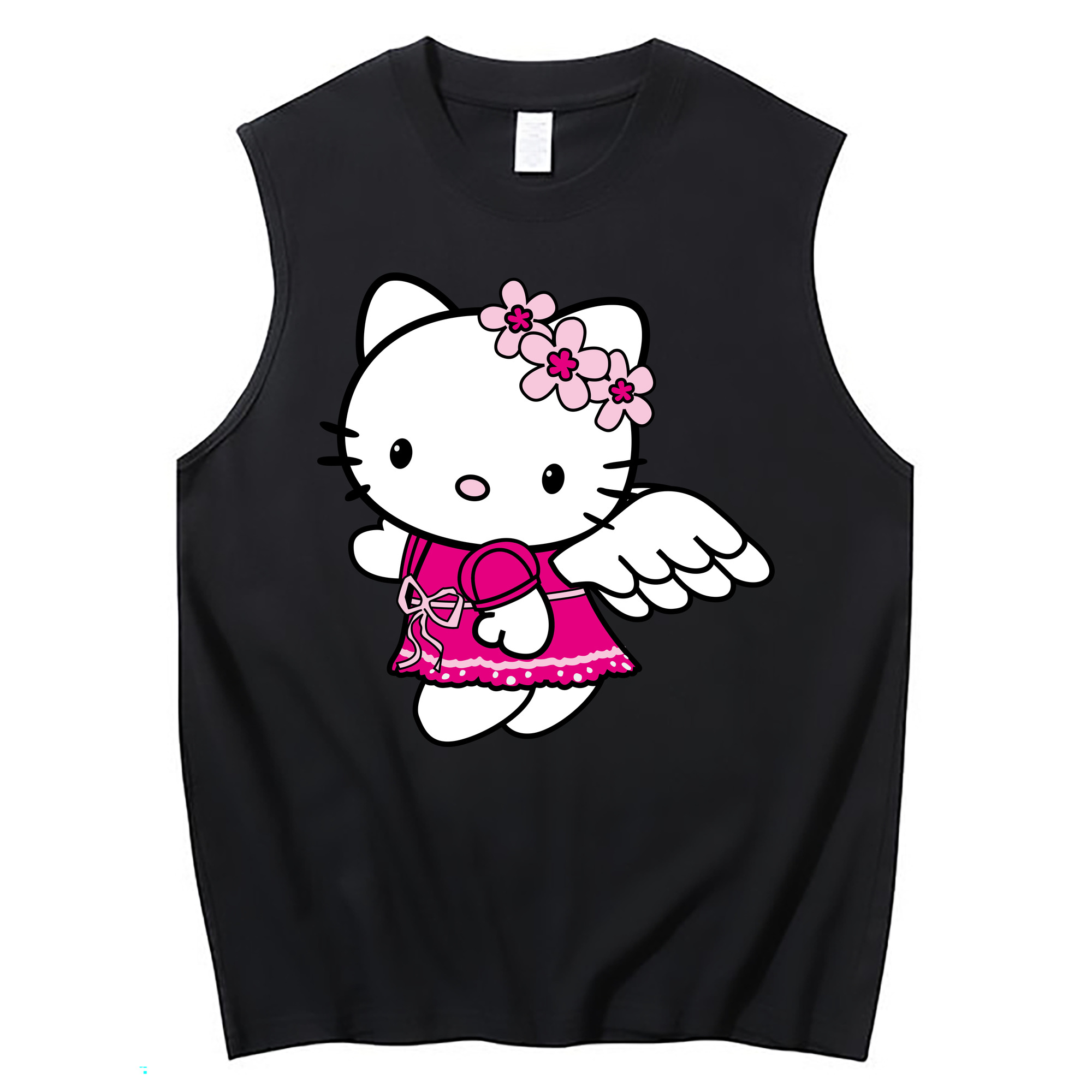 （画像用） Hello Kitty ハローキティ コットン100％タンクトップ（フロントプリント）
