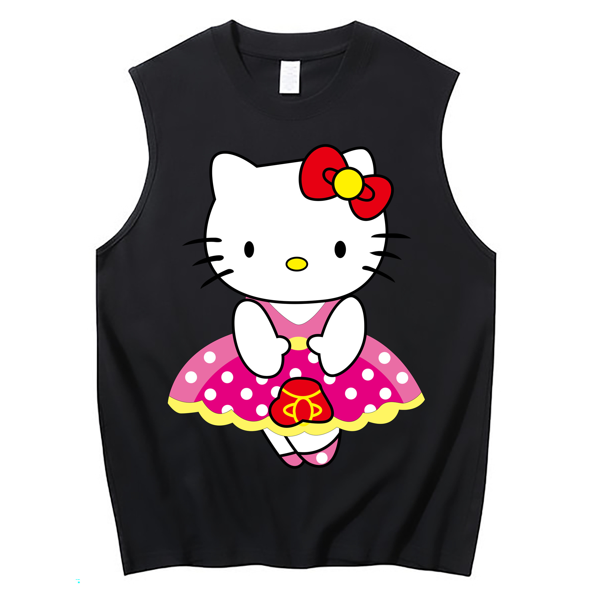 （画像用） Hello Kitty ハローキティ コットン100％タンクトップ（フロントプリント）