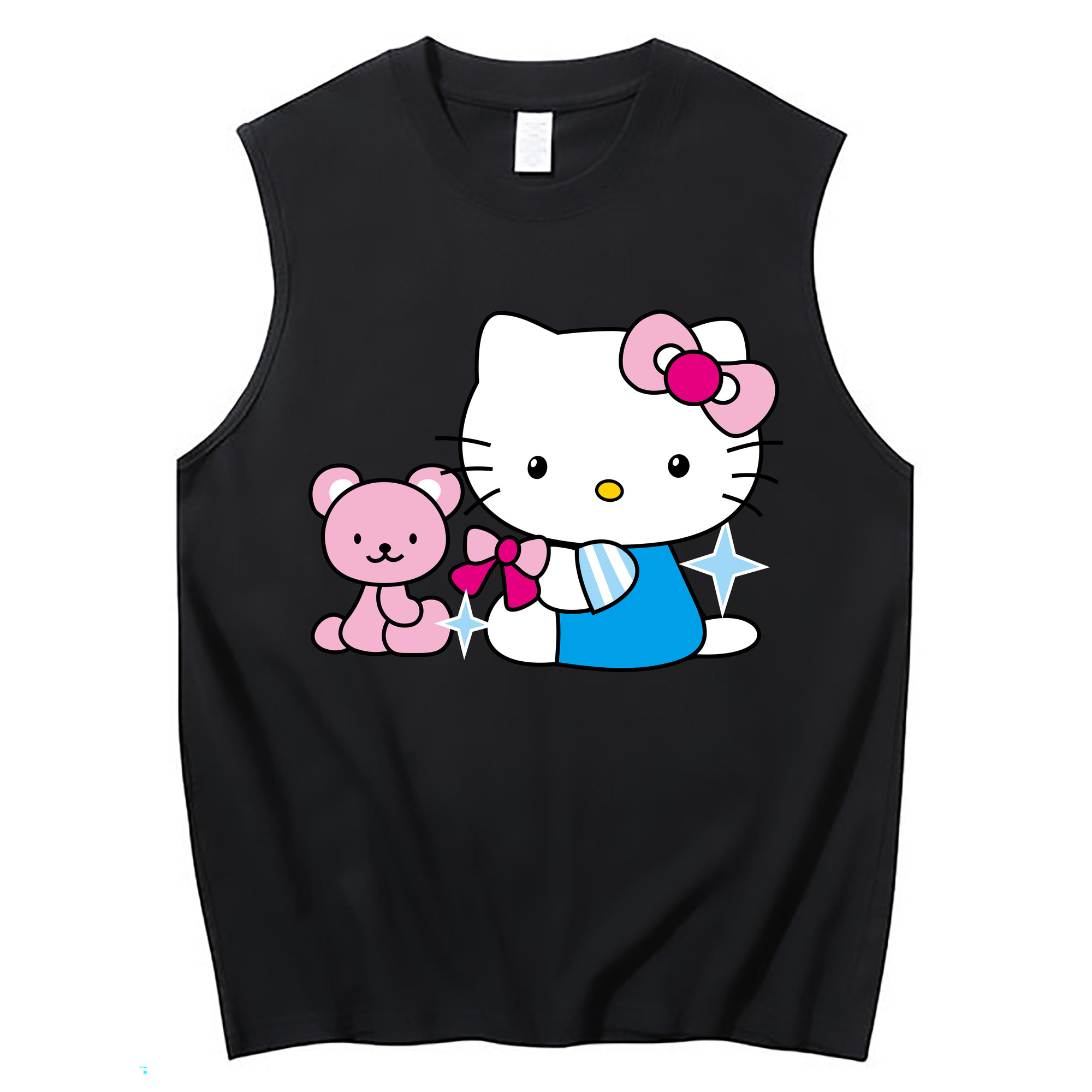 （画像用） Hello Kitty ハローキティ コットン100％タンクトップ（フロントプリント）