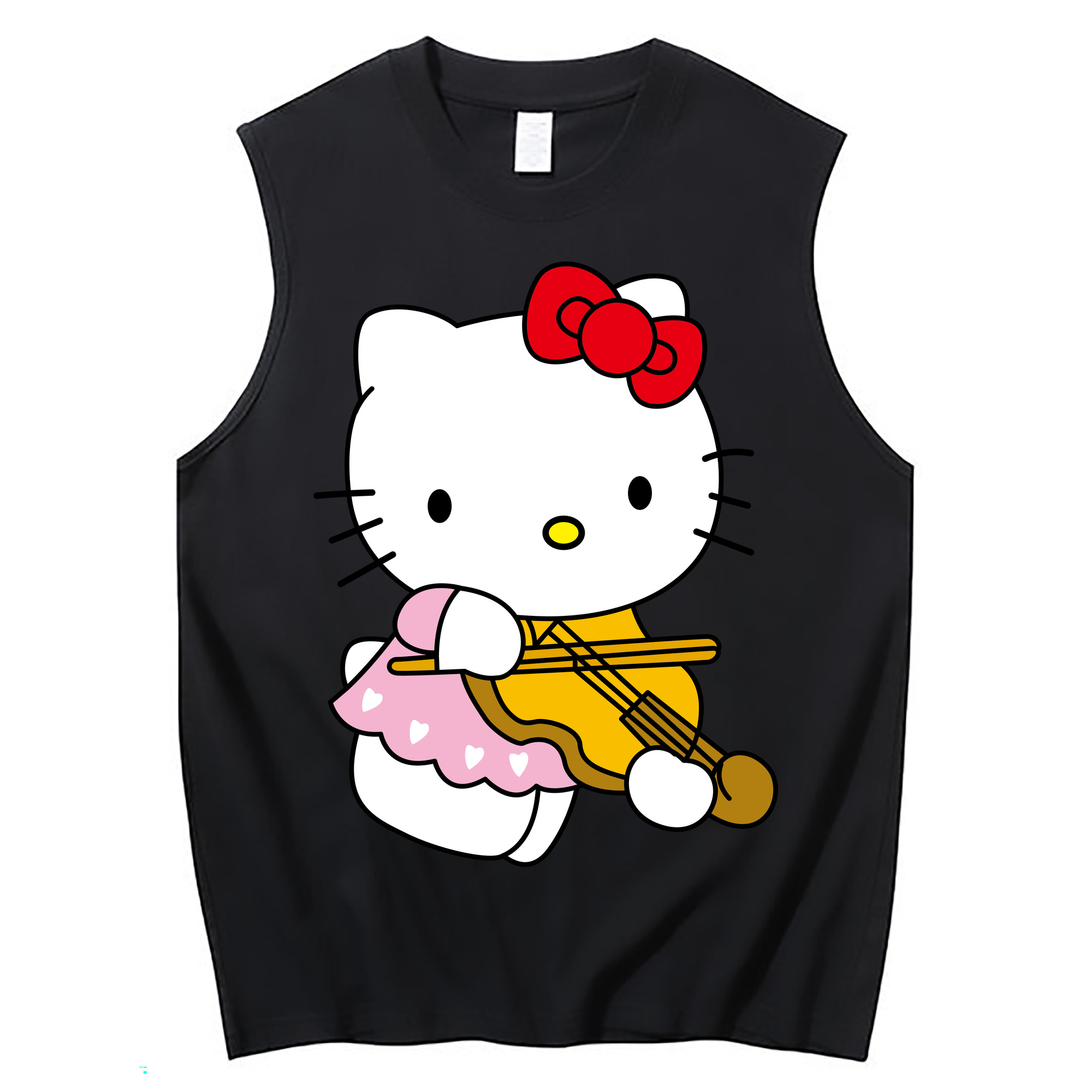 （画像用） Hello Kitty ハローキティ コットン100％タンクトップ（フロントプリント）