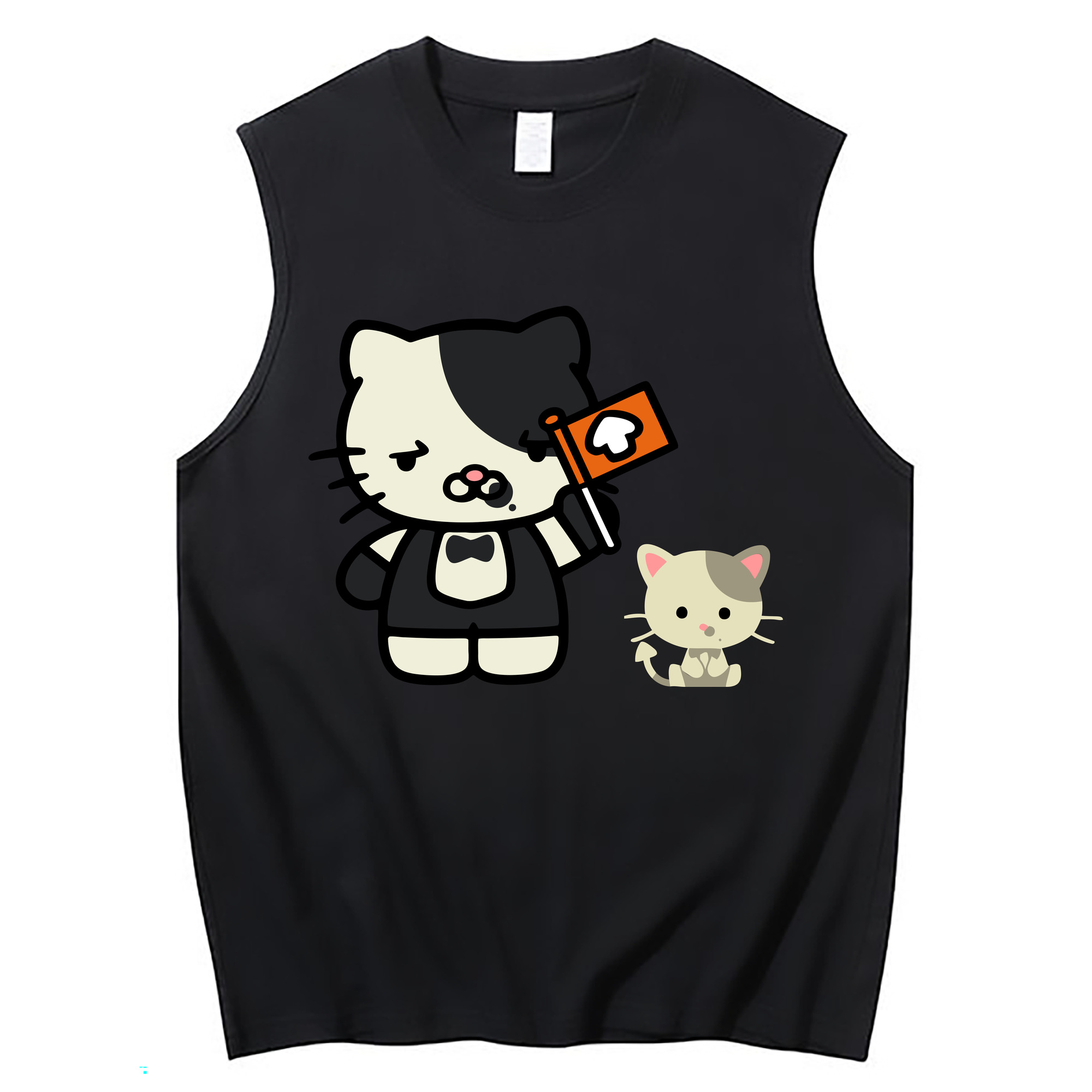 （画像用） Hello Kitty ハローキティ コットン100％タンクトップ（フロントプリント）