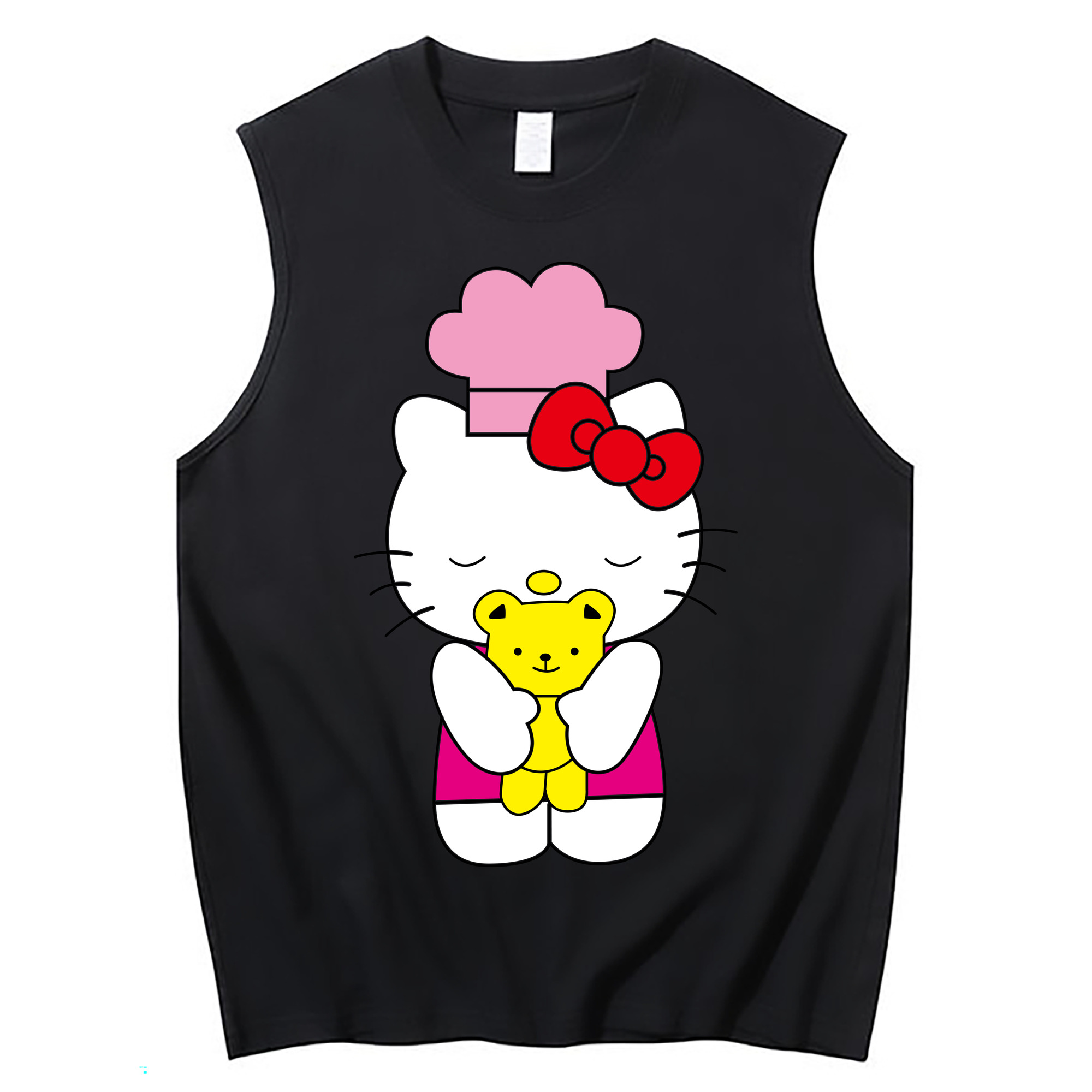 （画像用） Hello Kitty ハローキティ コットン100％タンクトップ（フロントプリント）