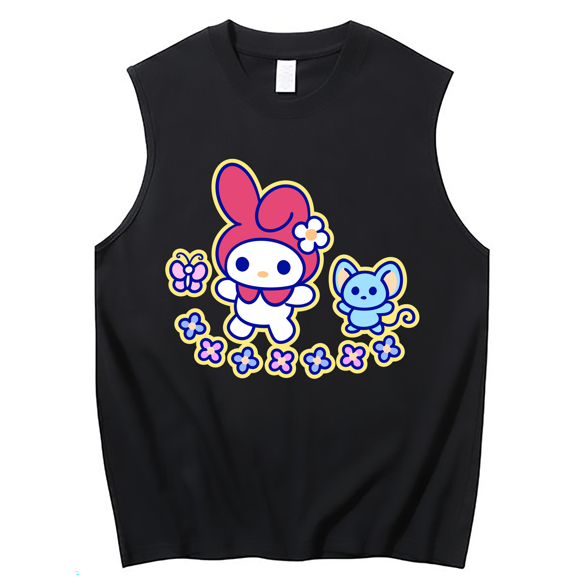 （画像用） Hello Kitty ハローキティ コットン100％タンクトップ（フロントプリント）