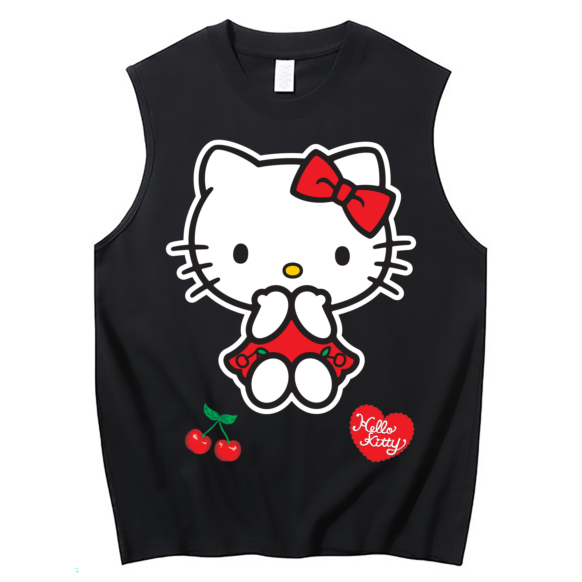 （画像用） Hello Kitty ハローキティ コットン100％タンクトップ（フロントプリント）