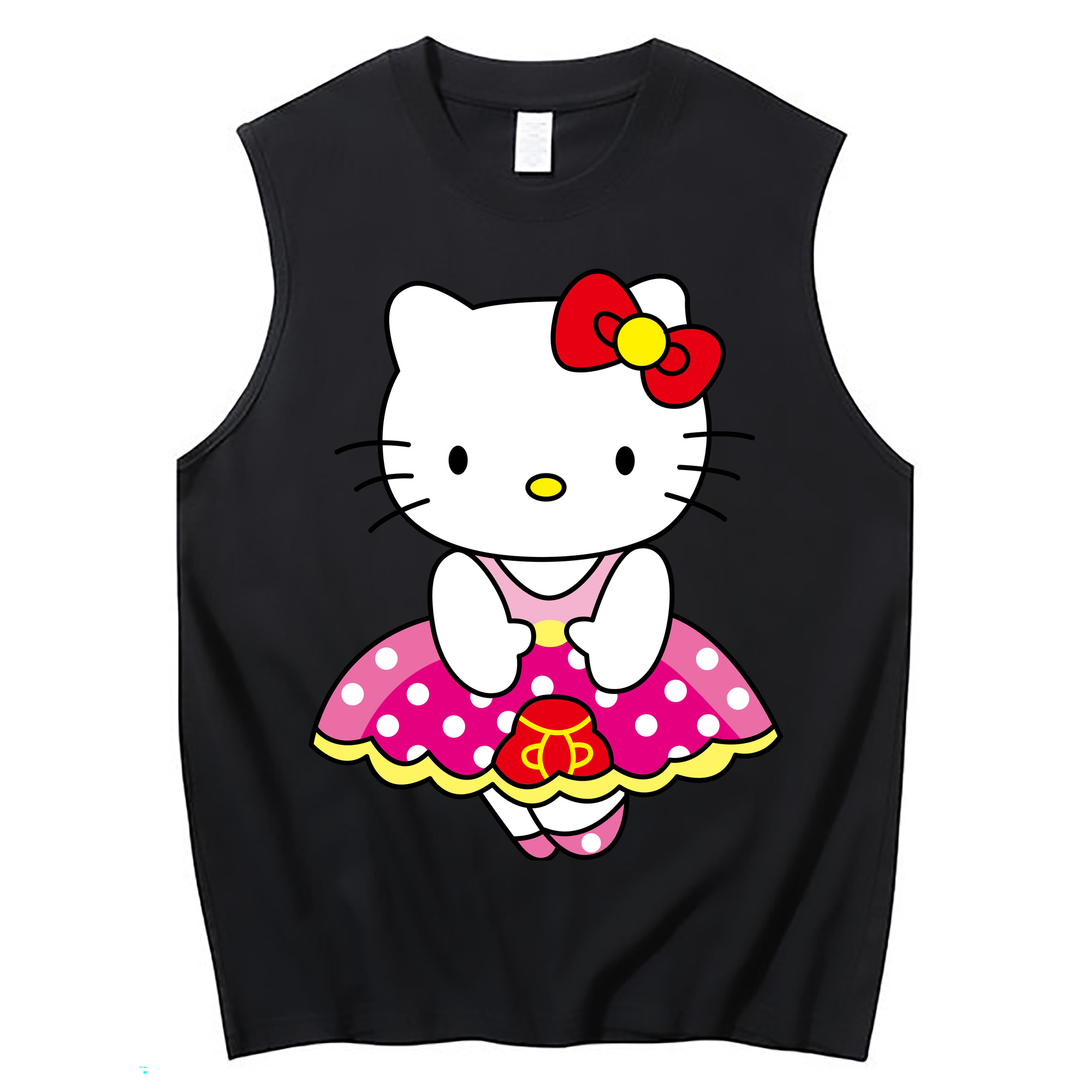 （画像用） Hello Kitty ハローキティ コットン100％タンクトップ（フロントプリント）