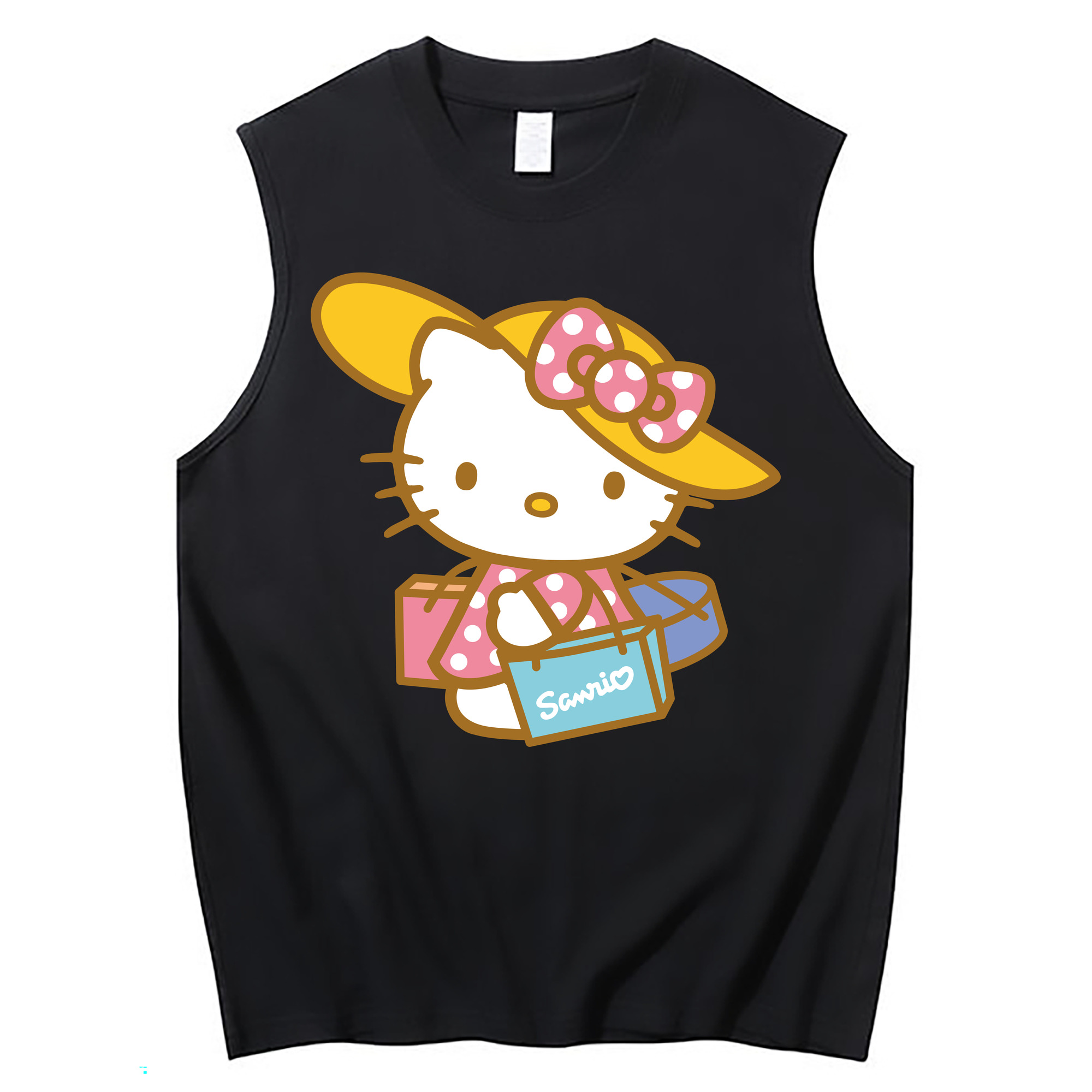 （画像用） Hello Kitty ハローキティ コットン100％タンクトップ（フロントプリント）