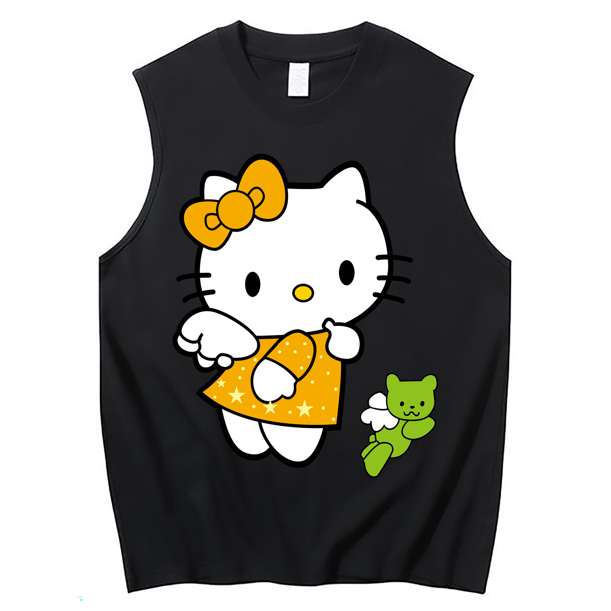 （画像用） Hello Kitty ハローキティ コットン100％タンクトップ（フロントプリント）