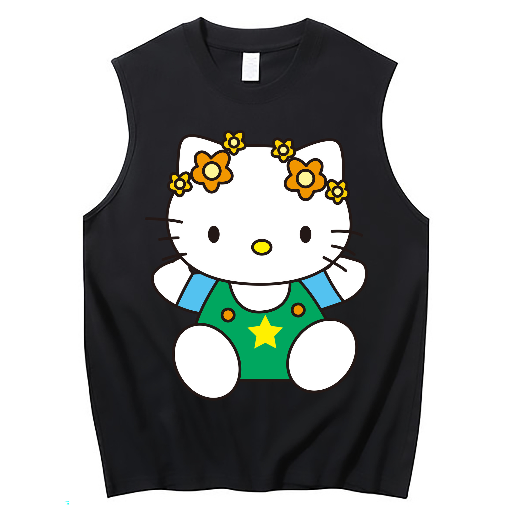 （画像用） Hello Kitty ハローキティ コットン100％タンクトップ（フロントプリント）