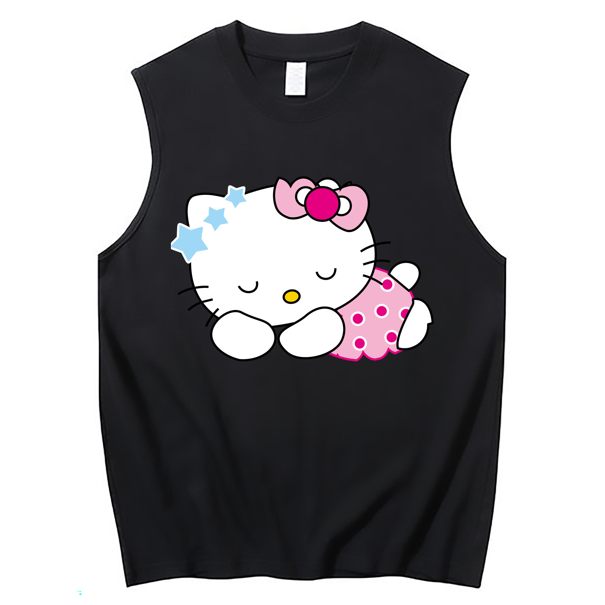 （画像用） Hello Kitty ハローキティ コットン100％タンクトップ（フロントプリント）