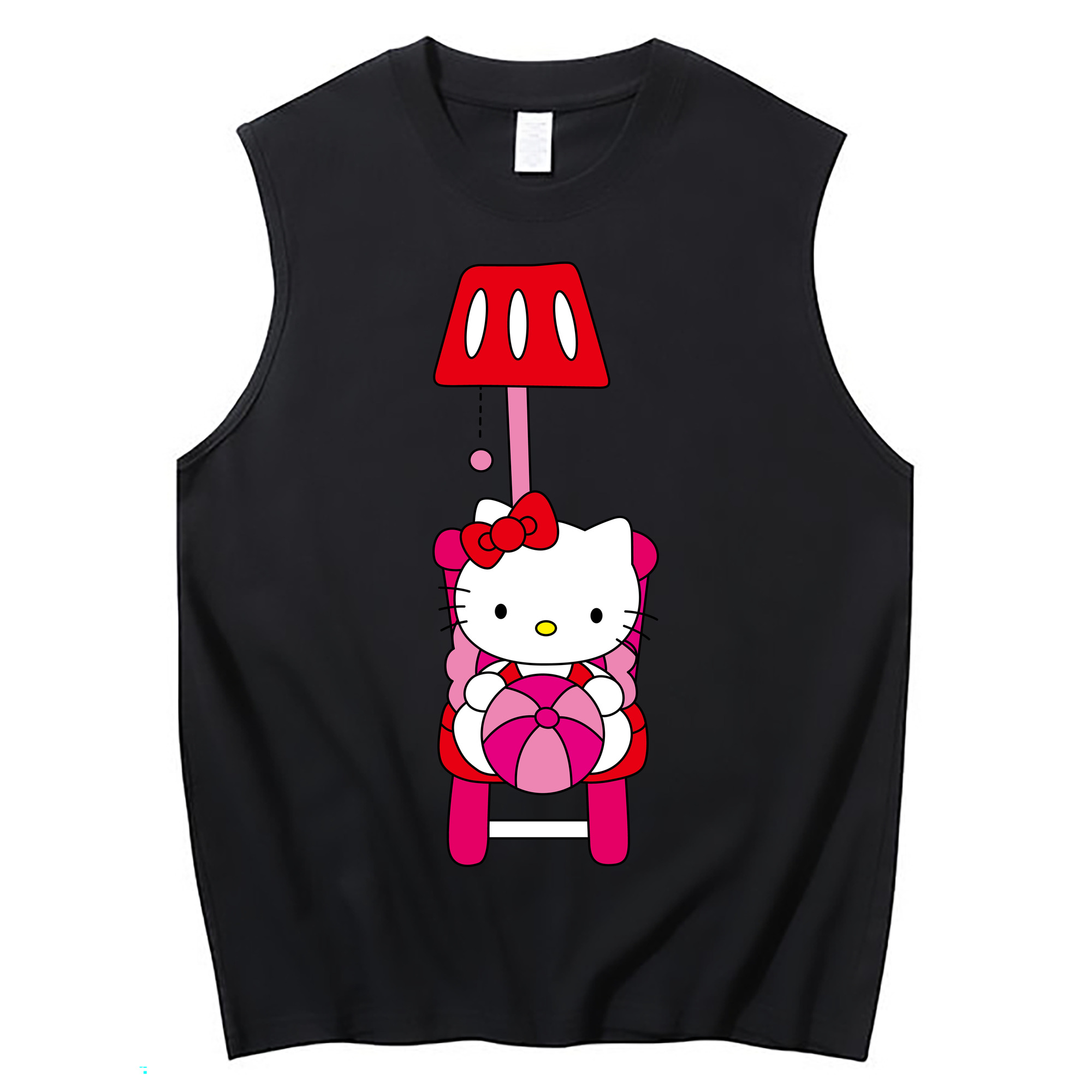（画像用） Hello Kitty ハローキティ コットン100％タンクトップ（フロントプリント）