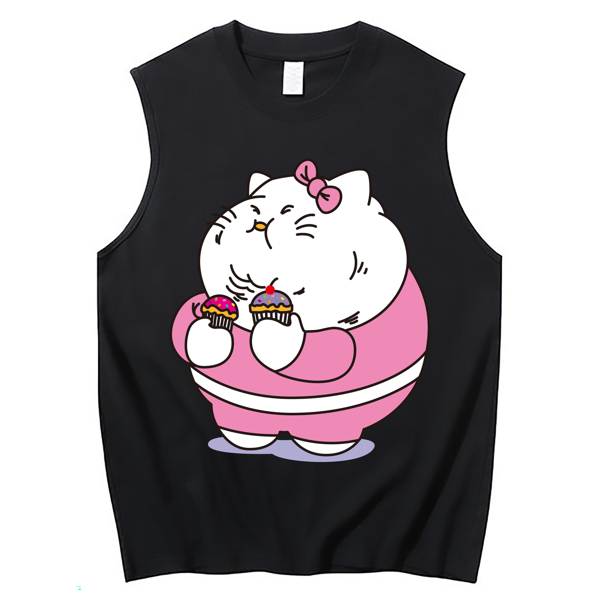 （画像用） Hello Kitty ハローキティ コットン100％タンクトップ（フロントプリント）