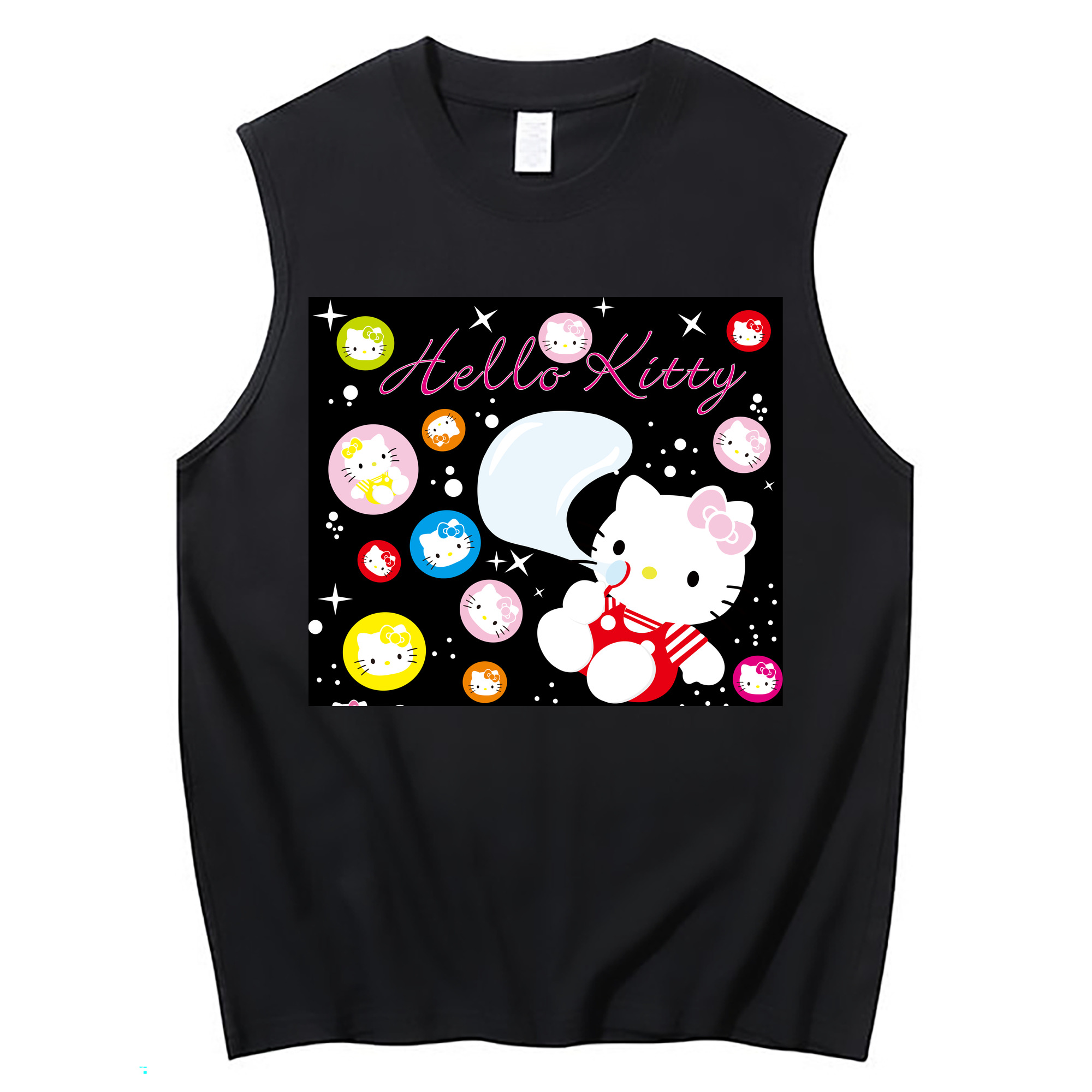（画像用） Hello Kitty ハローキティ コットン100％タンクトップ（フロントプリント）