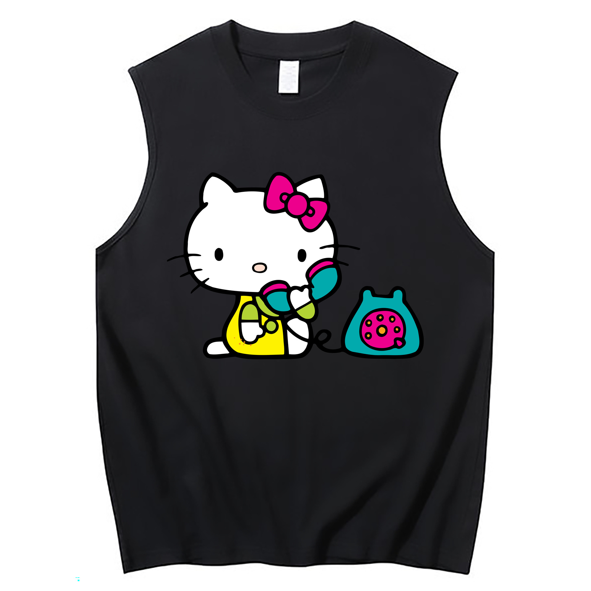 （画像用） Hello Kitty ハローキティ コットン100％タンクトップ（フロントプリント）