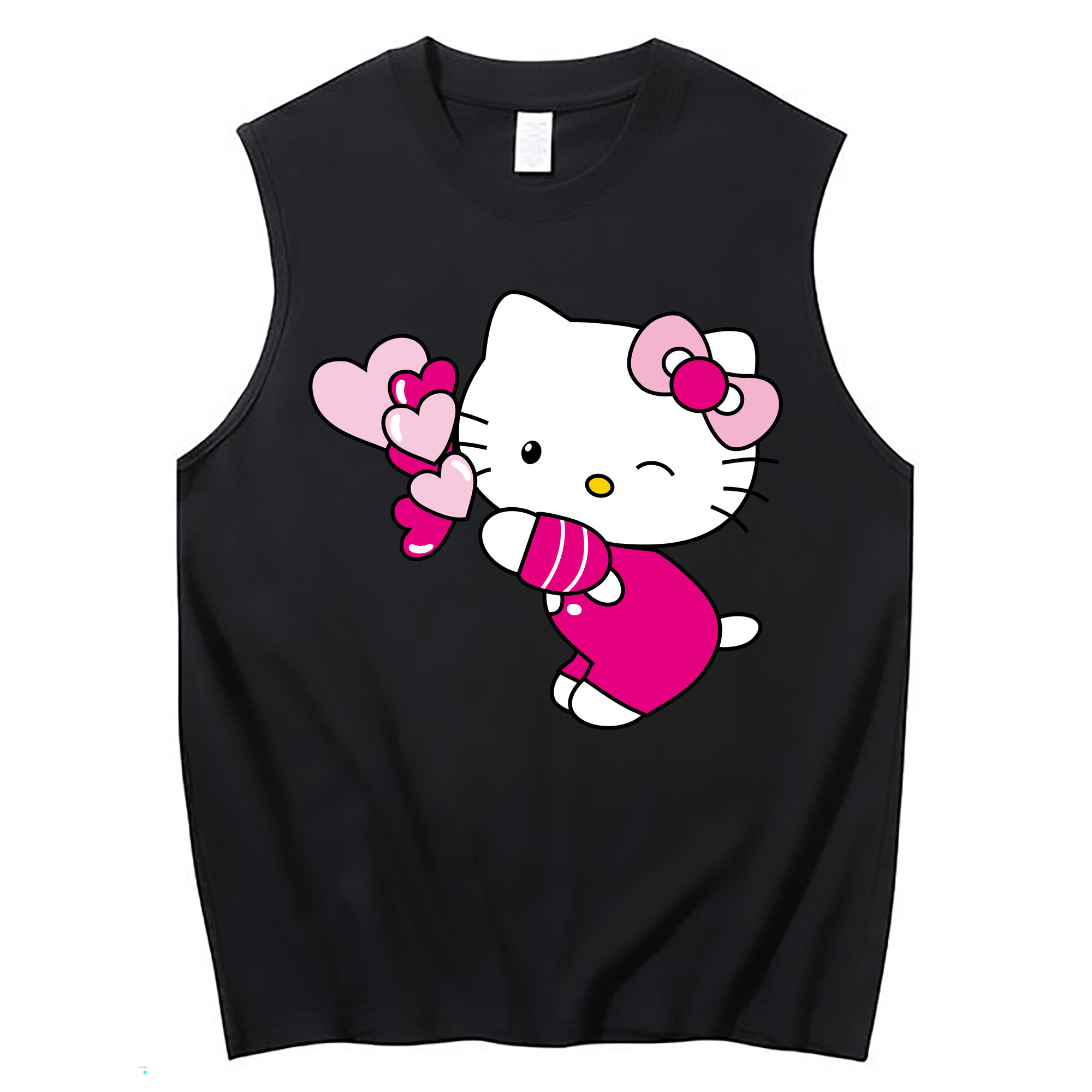 （画像用） Hello Kitty ハローキティ コットン100％タンクトップ（フロントプリント）