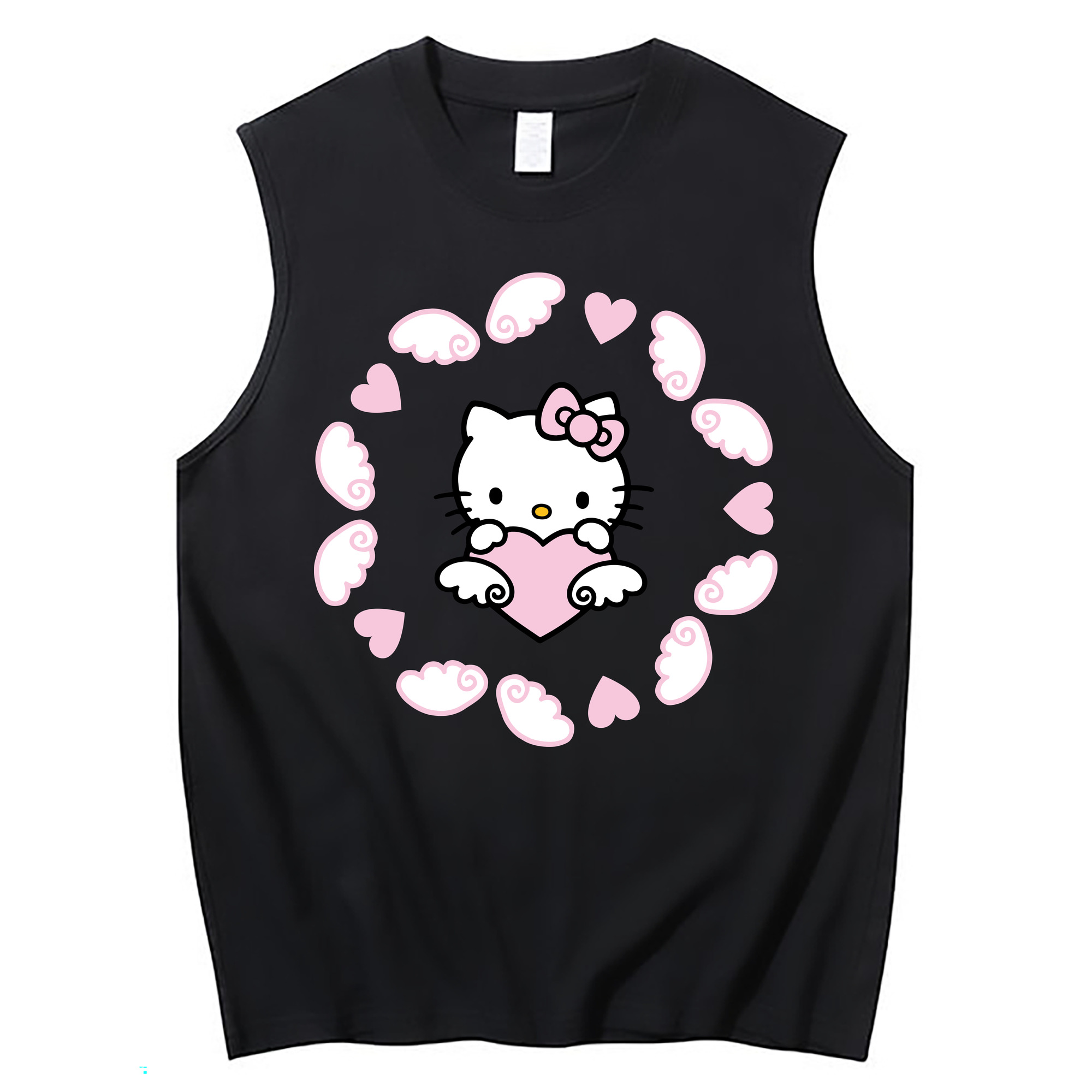（画像用） Hello Kitty ハローキティ コットン100％タンクトップ（フロントプリント）