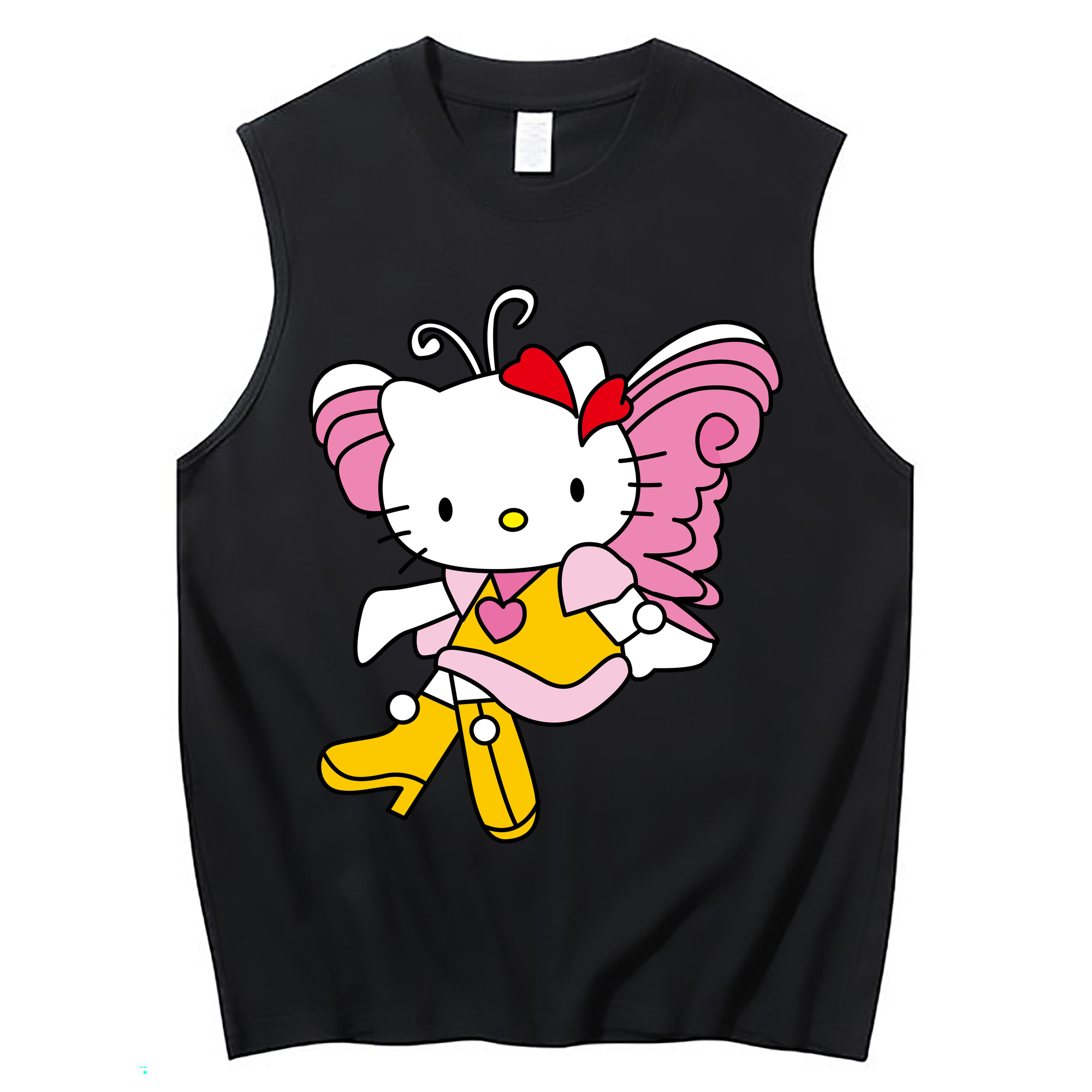 （画像用） Hello Kitty ハローキティ コットン100％タンクトップ（フロントプリント）