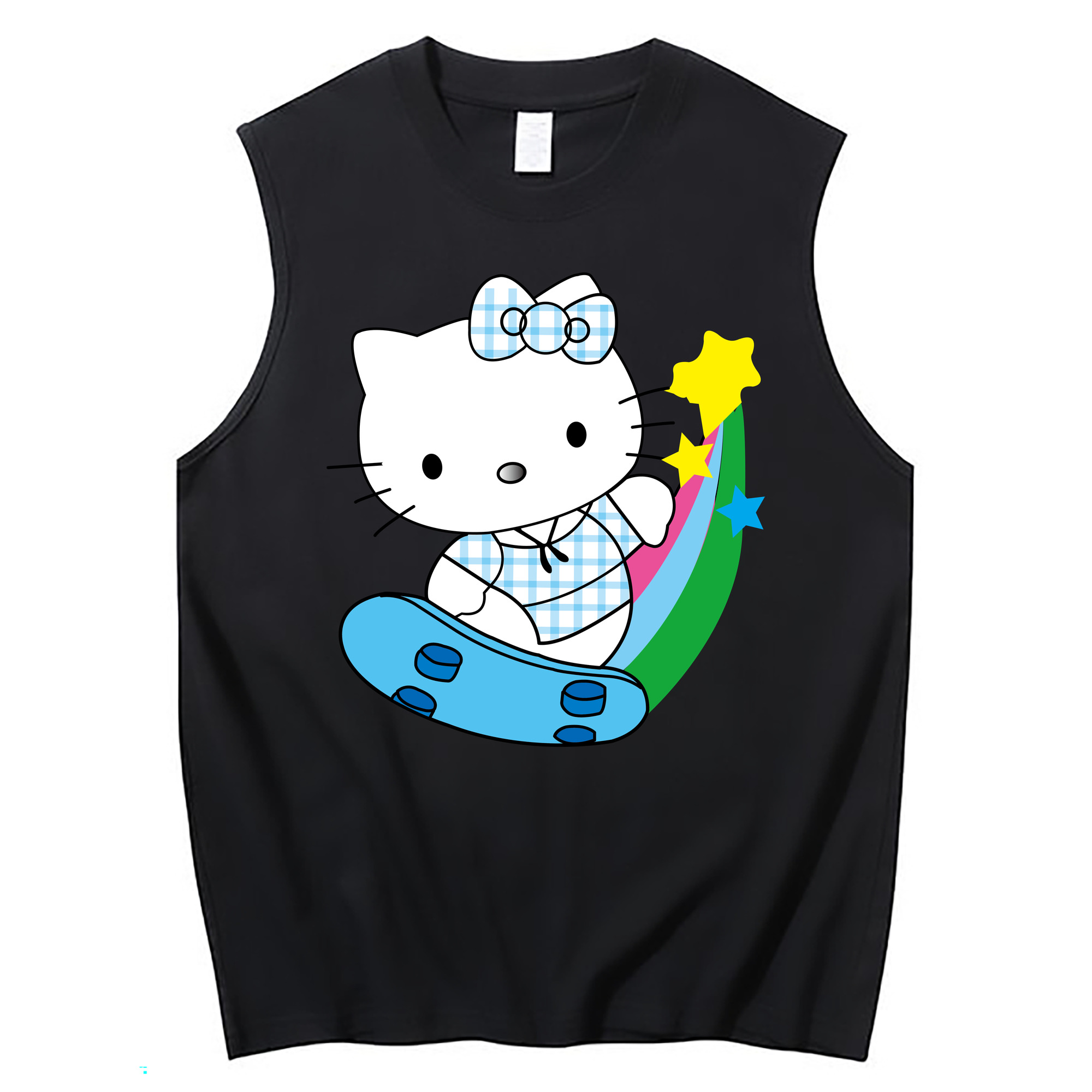 （画像用） Hello Kitty ハローキティ コットン100％タンクトップ（フロントプリント）