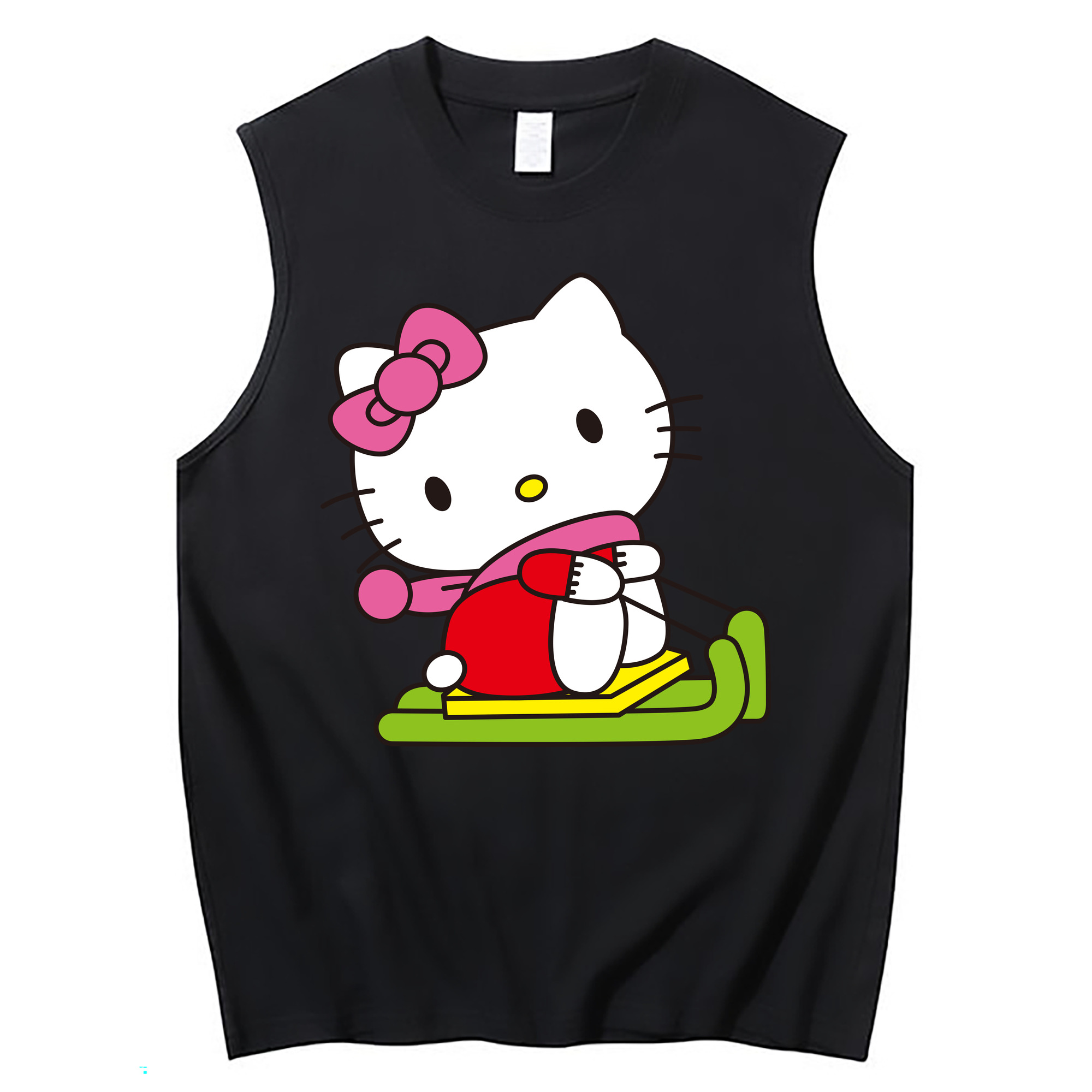（画像用） Hello Kitty ハローキティ コットン100％タンクトップ（フロントプリント）