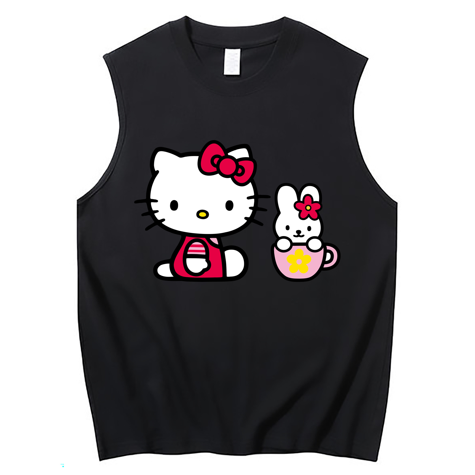 （画像用） Hello Kitty ハローキティ コットン100％タンクトップ（フロントプリント）