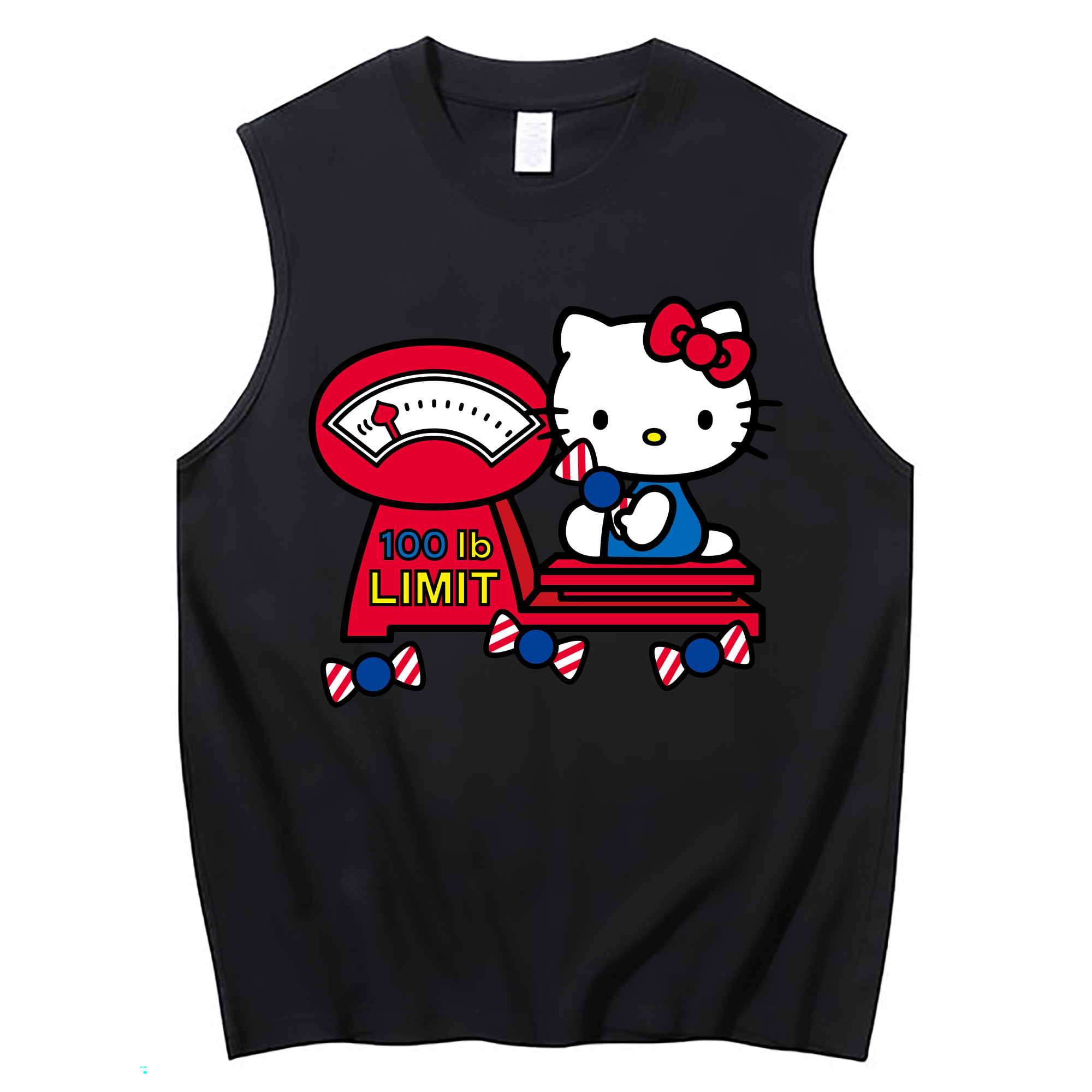 （画像用） Hello Kitty ハローキティ コットン100％タンクトップ（フロントプリント）