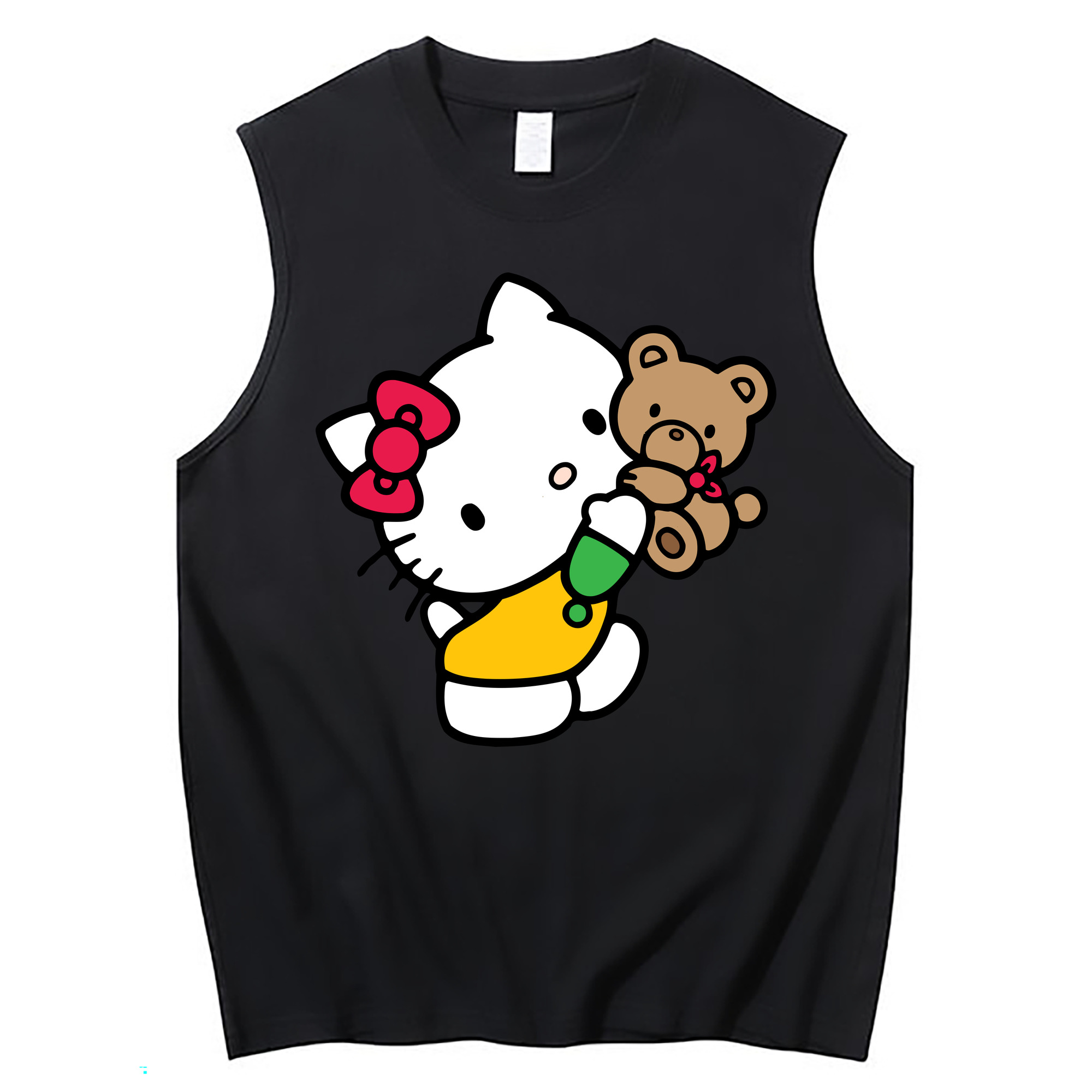 （画像用） Hello Kitty ハローキティ コットン100％タンクトップ（フロントプリント）