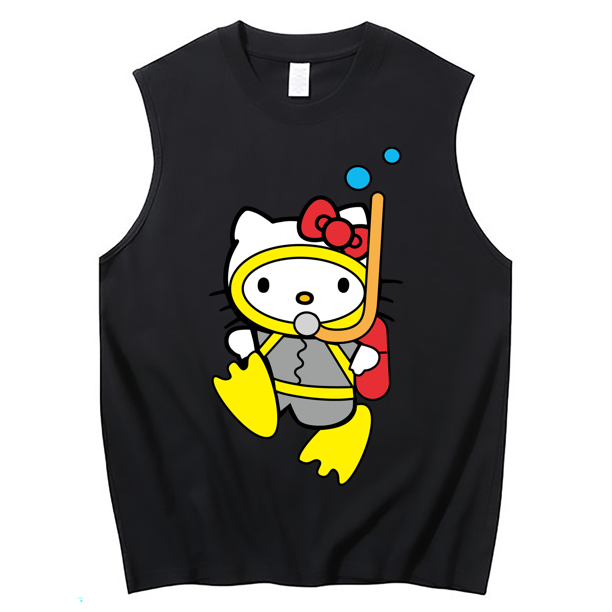 （画像用） Hello Kitty ハローキティ コットン100％タンクトップ（フロントプリント）