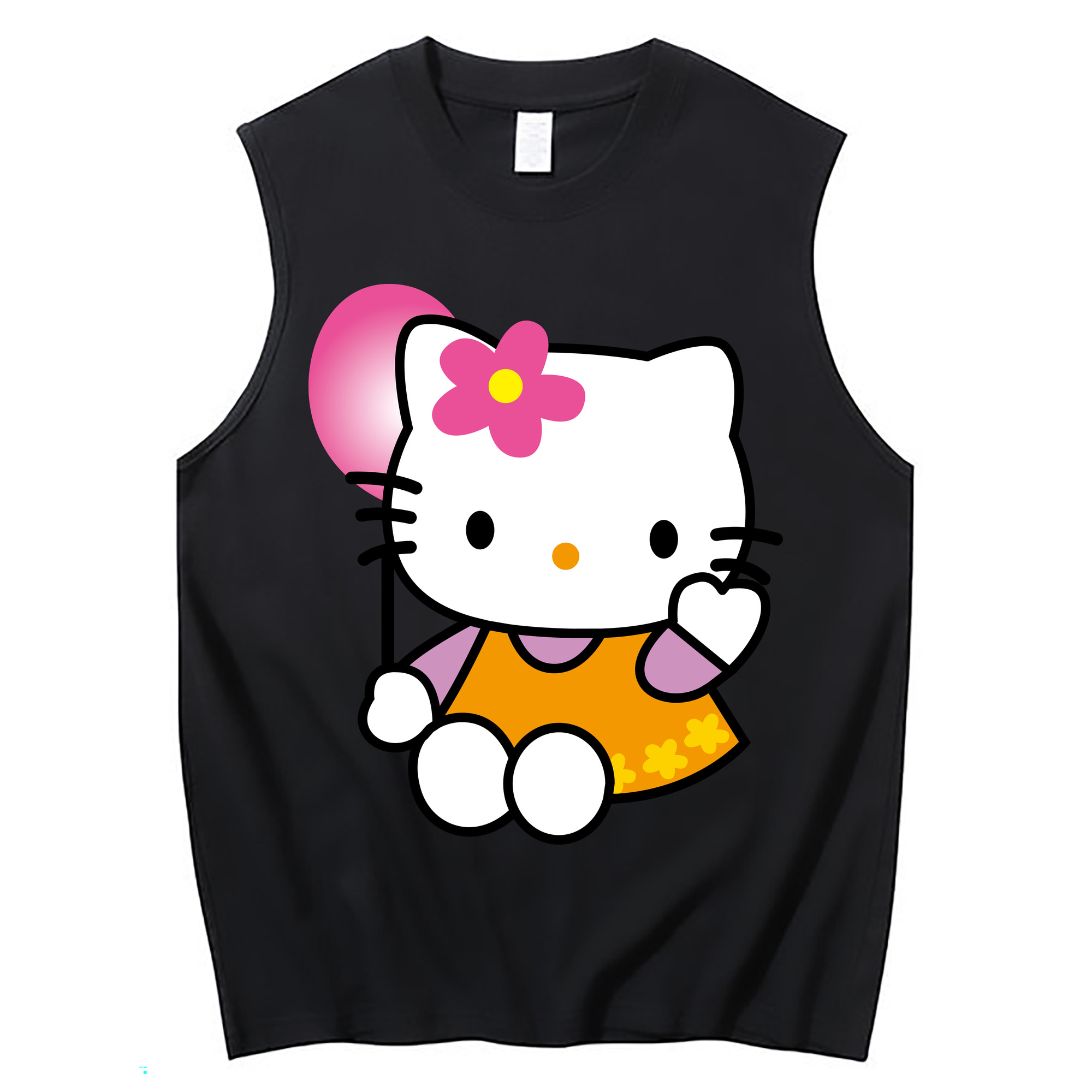 （画像用） Hello Kitty ハローキティ コットン100％タンクトップ（フロントプリント）