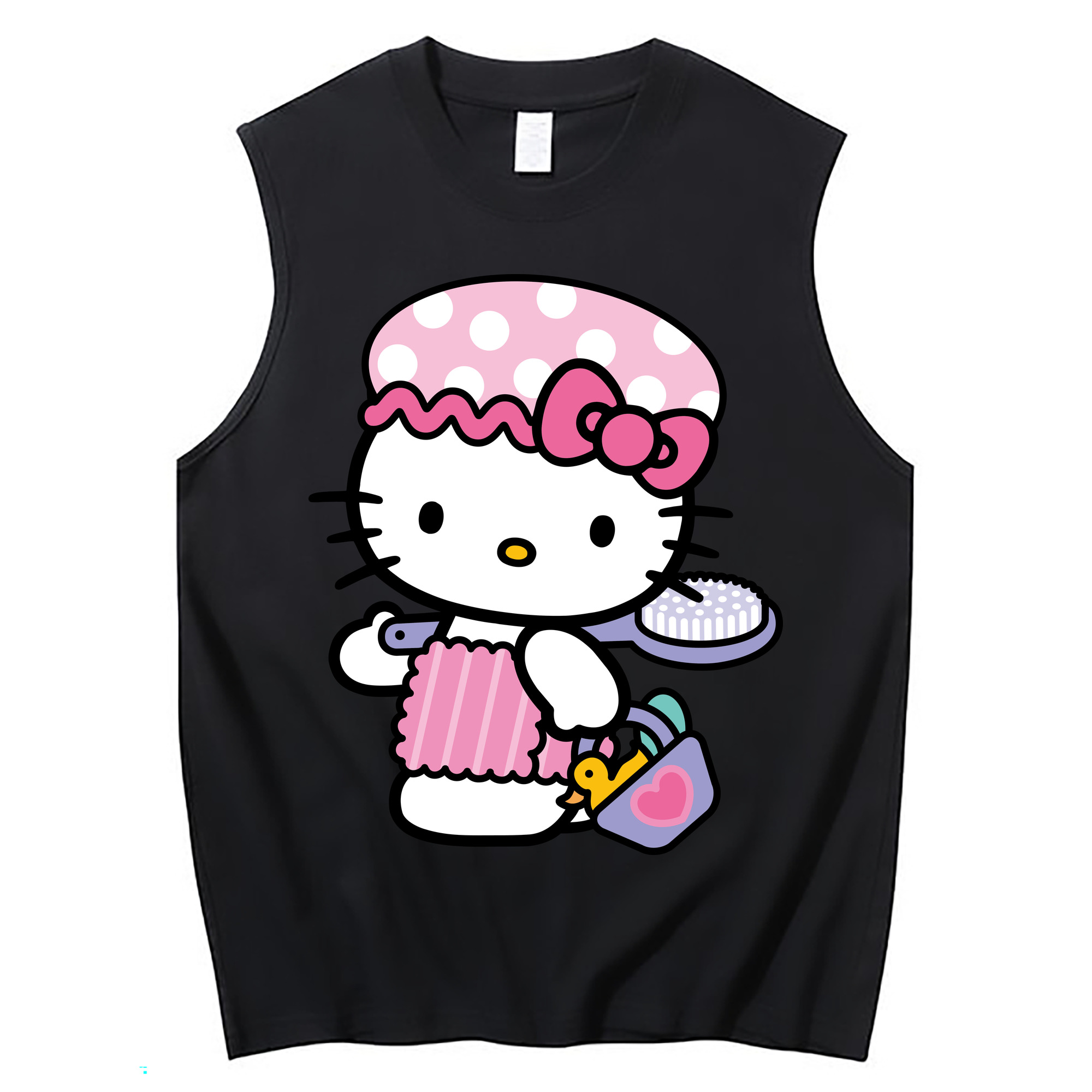 （画像用） Hello Kitty ハローキティ コットン100％タンクトップ（フロントプリント）