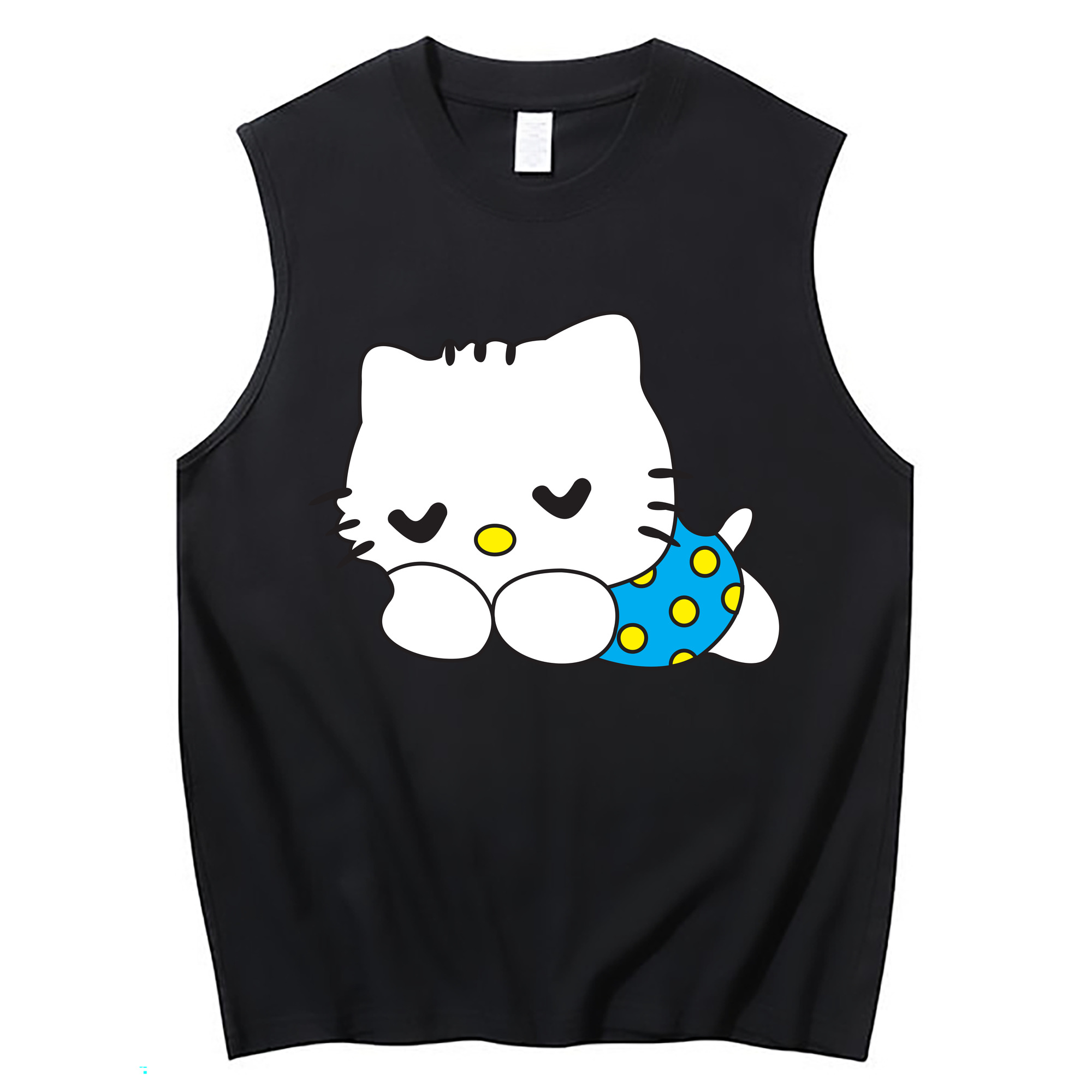 （画像用） Hello Kitty ハローキティ コットン100％タンクトップ（フロントプリント）