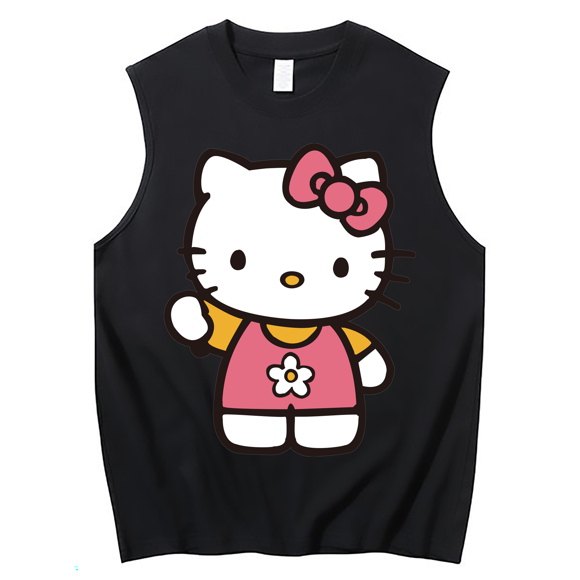 （画像用） Hello Kitty ハローキティ コットン100％タンクトップ（フロントプリント）