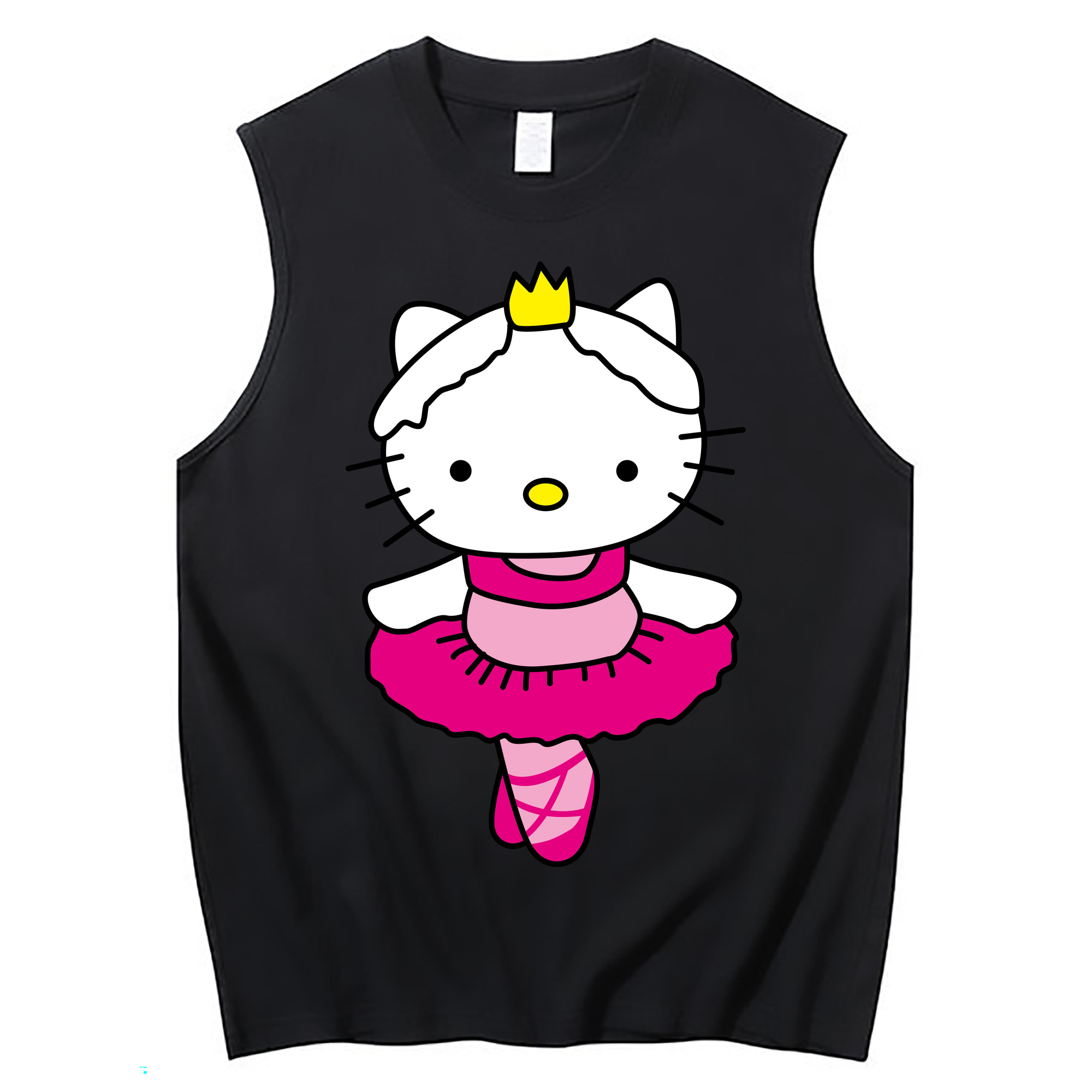 （画像用） Hello Kitty ハローキティ コットン100％タンクトップ（フロントプリント）