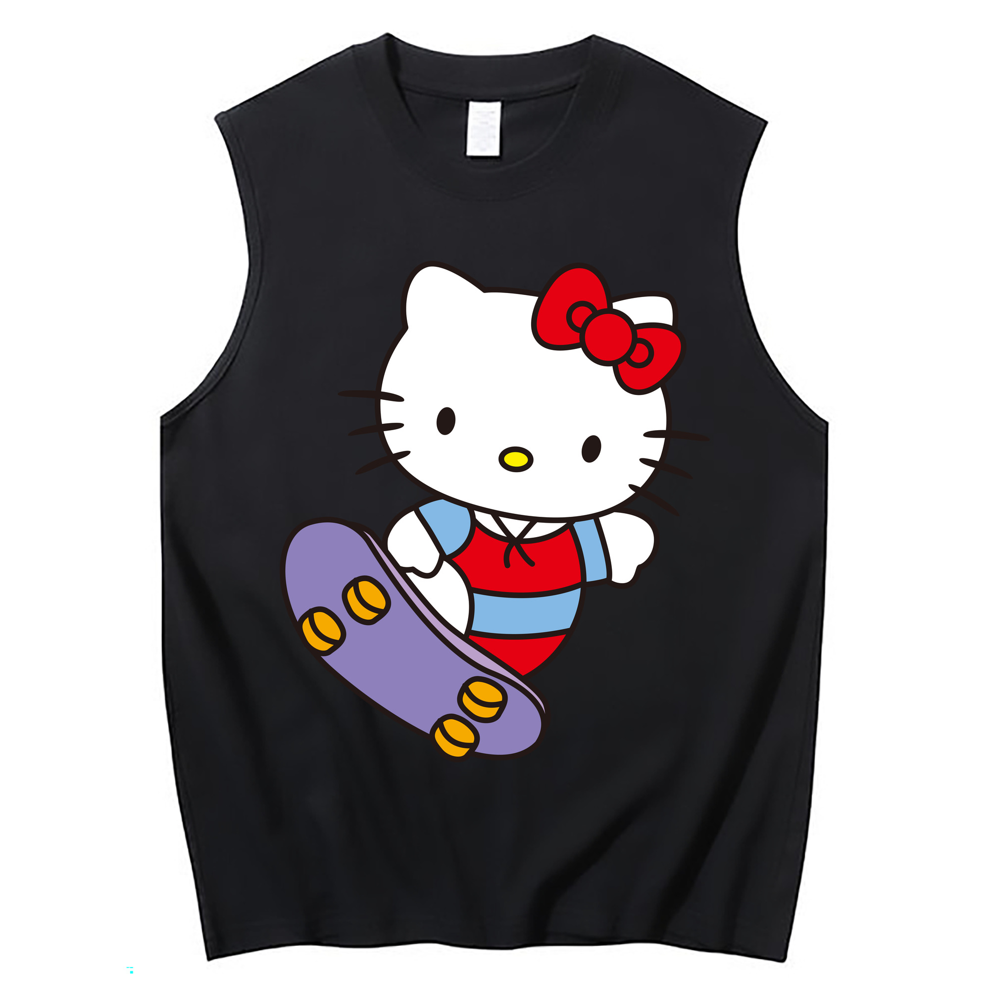 （画像用） Hello Kitty ハローキティ コットン100％タンクトップ（フロントプリント）