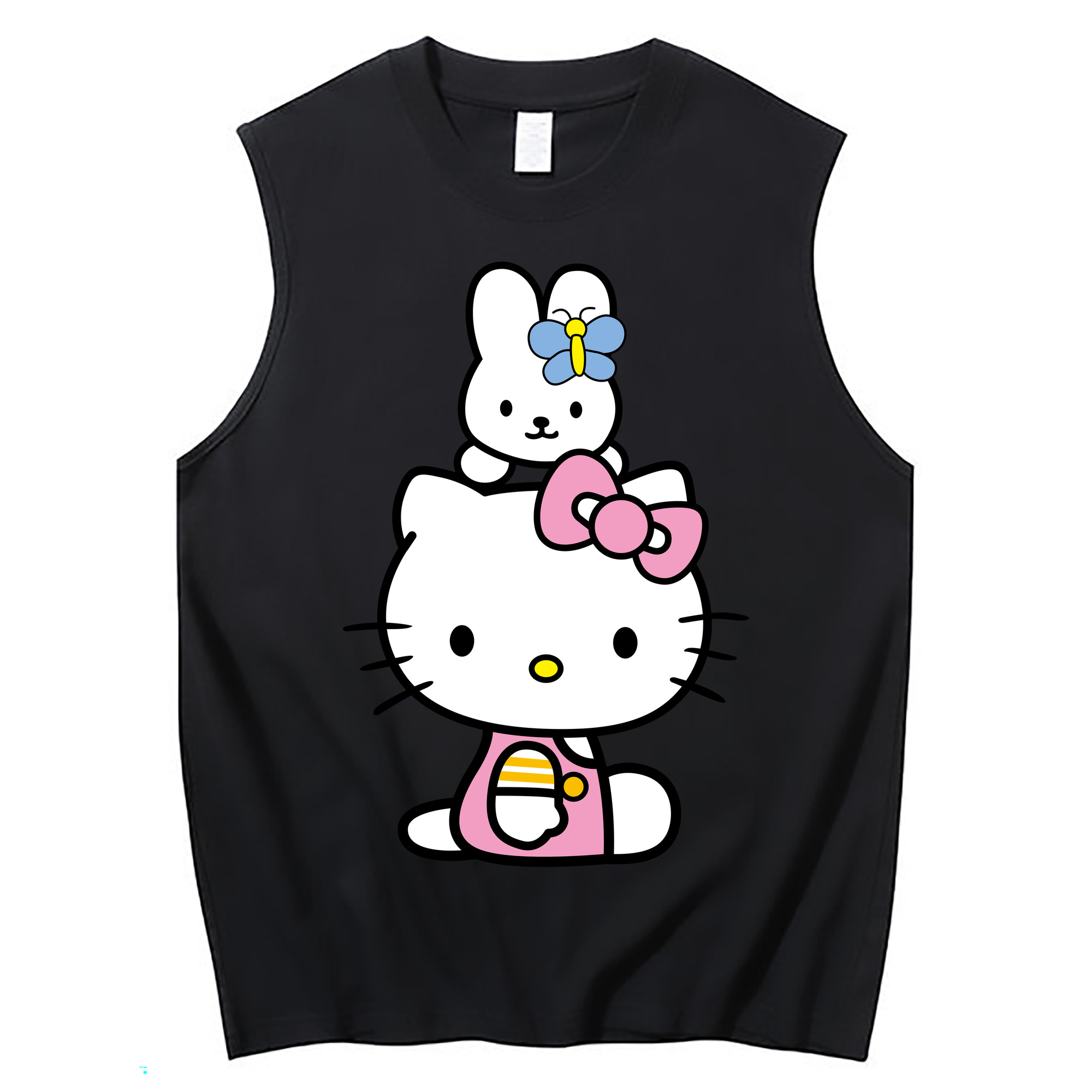 （画像用） Hello Kitty ハローキティ コットン100％タンクトップ（フロントプリント）