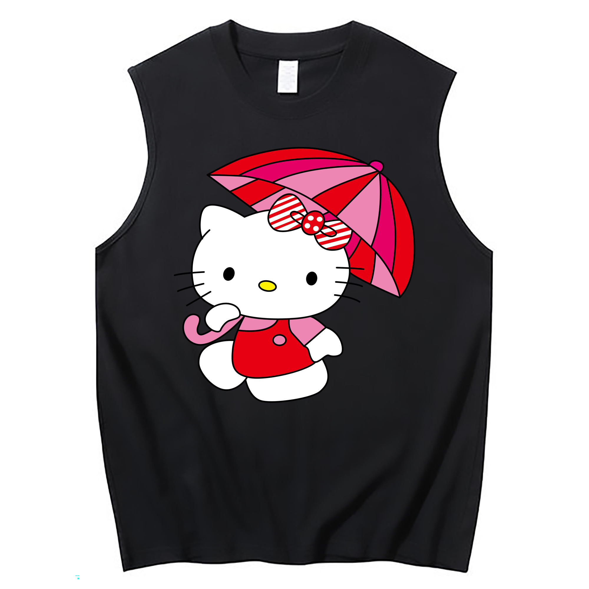 （画像用） Hello Kitty ハローキティ コットン100％タンクトップ（フロントプリント）