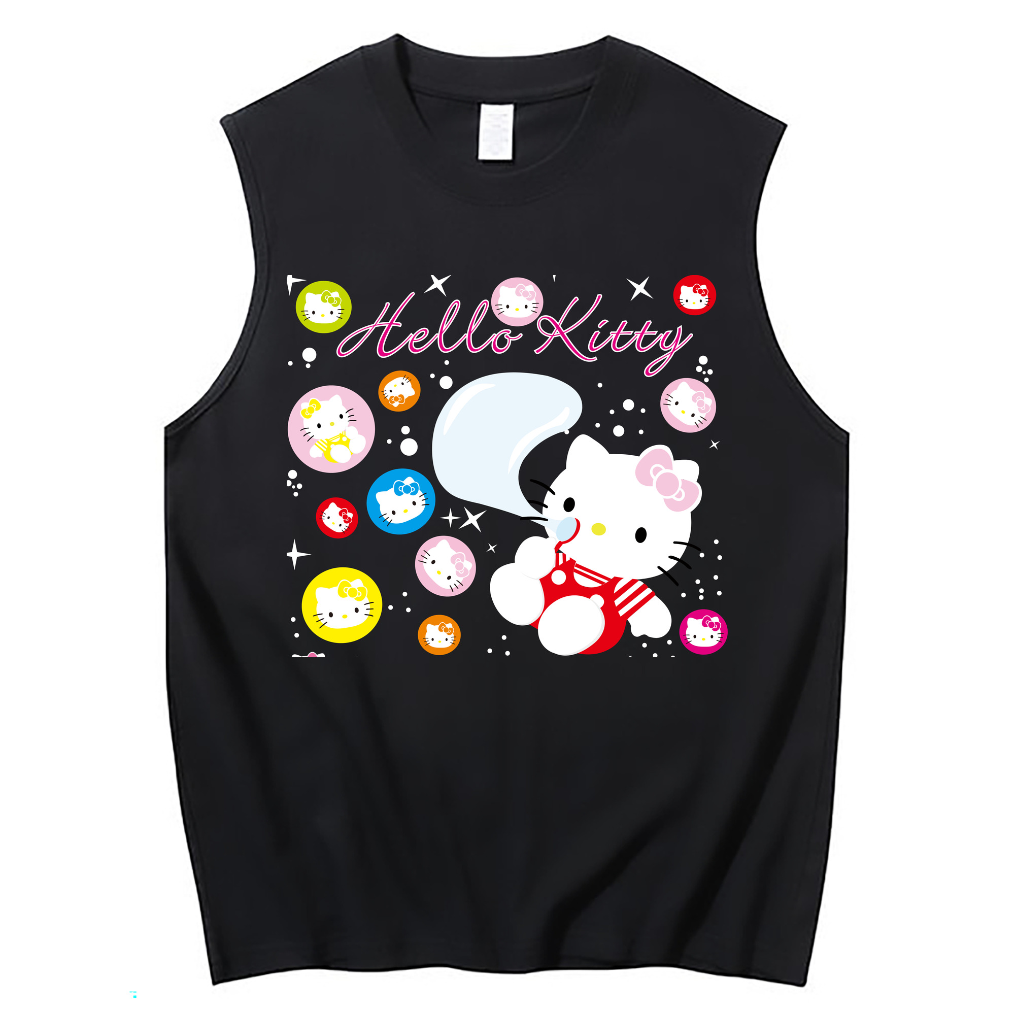 （画像用） Hello Kitty ハローキティ コットン100％タンクトップ（フロントプリント）