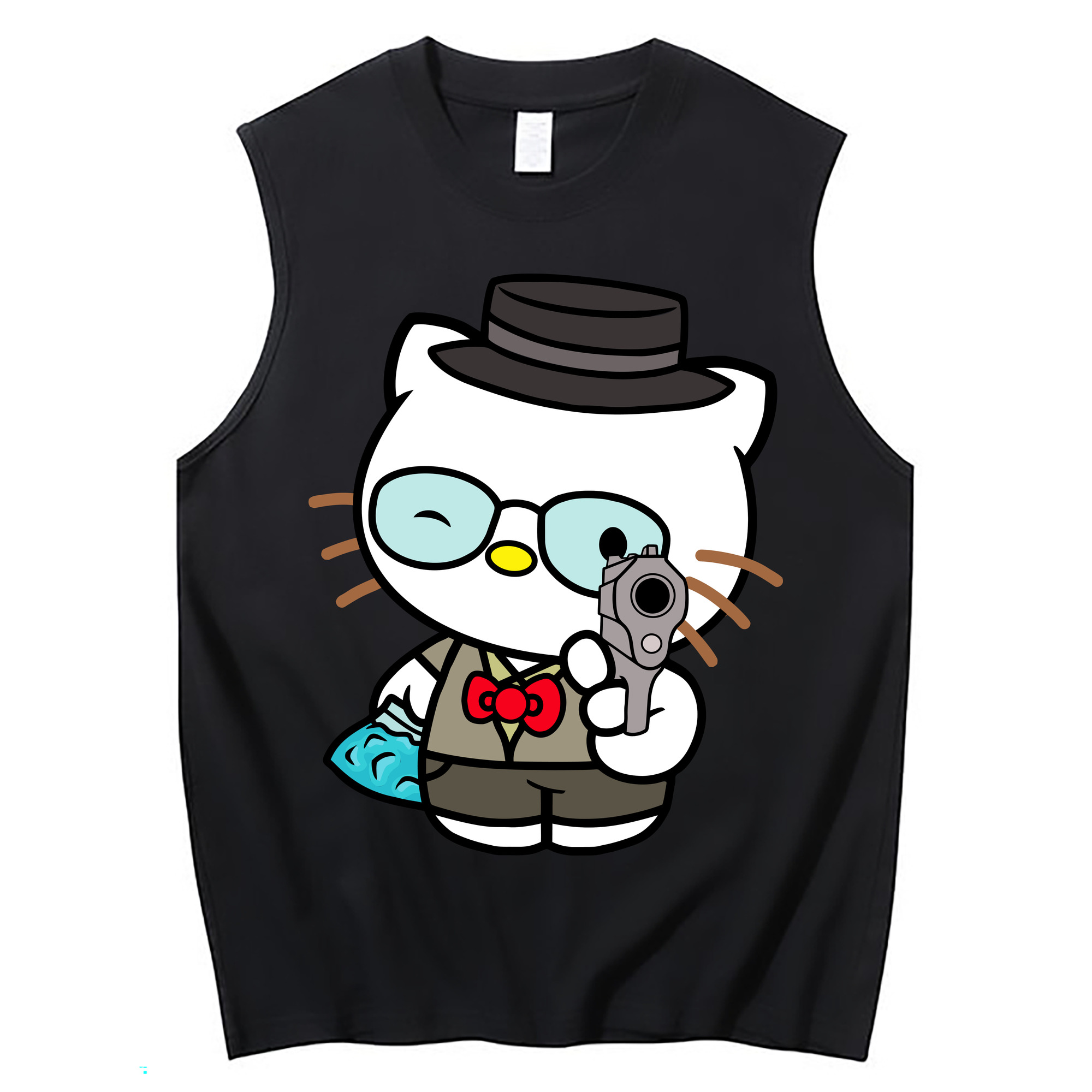 （画像用） Hello Kitty ハローキティ コットン100％タンクトップ（フロントプリント）