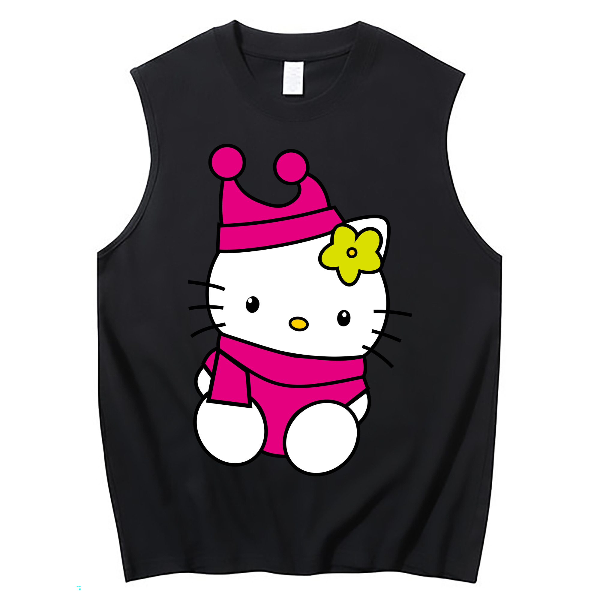 （画像用） Hello Kitty ハローキティ コットン100％タンクトップ（フロントプリント）