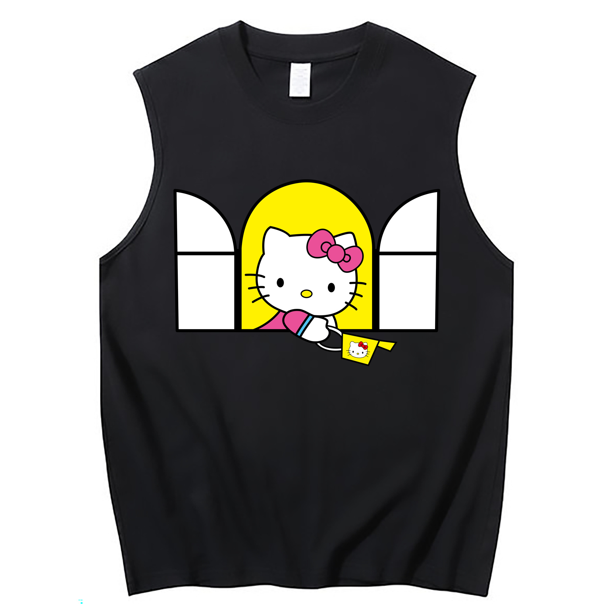 （画像用） Hello Kitty ハローキティ コットン100％タンクトップ（フロントプリント）