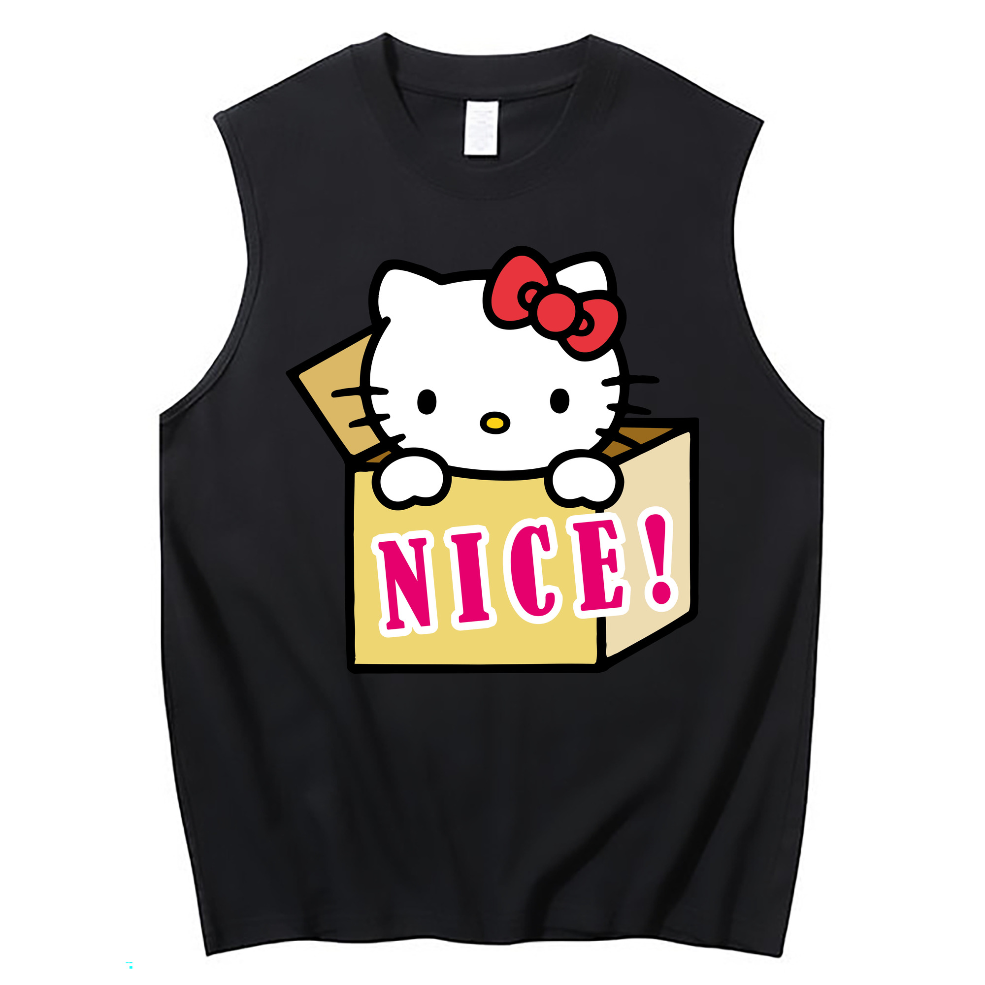 （画像用） Hello Kitty ハローキティ コットン100％タンクトップ（フロントプリント）