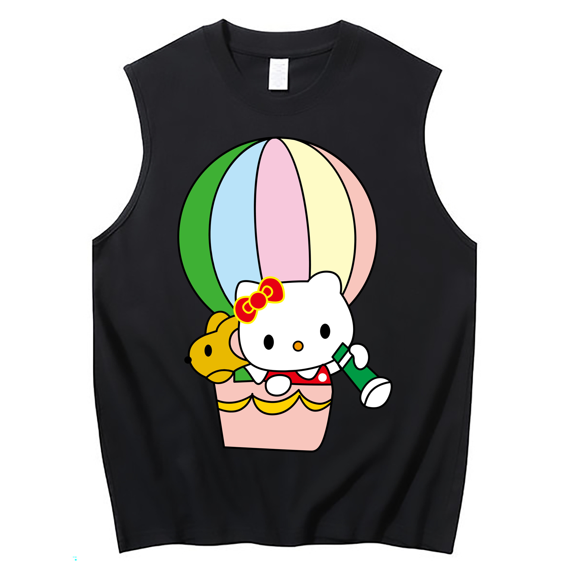 （画像用） Hello Kitty ハローキティ コットン100％タンクトップ（フロントプリント）