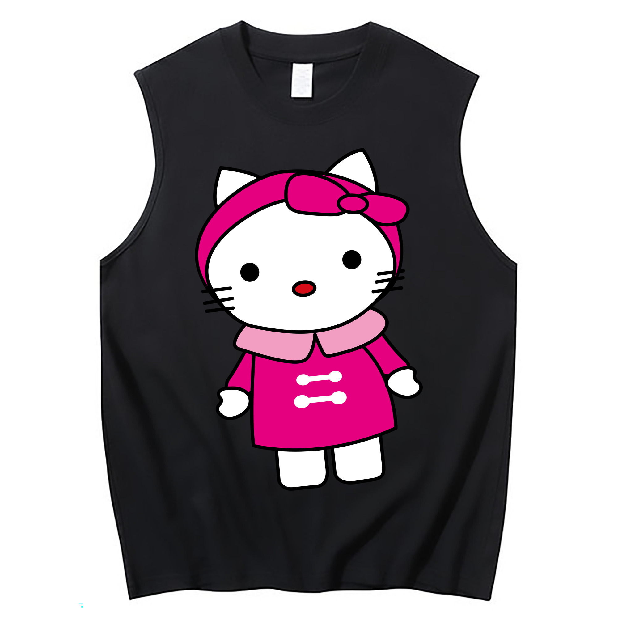（画像用） Hello Kitty ハローキティ コットン100％タンクトップ（フロントプリント）