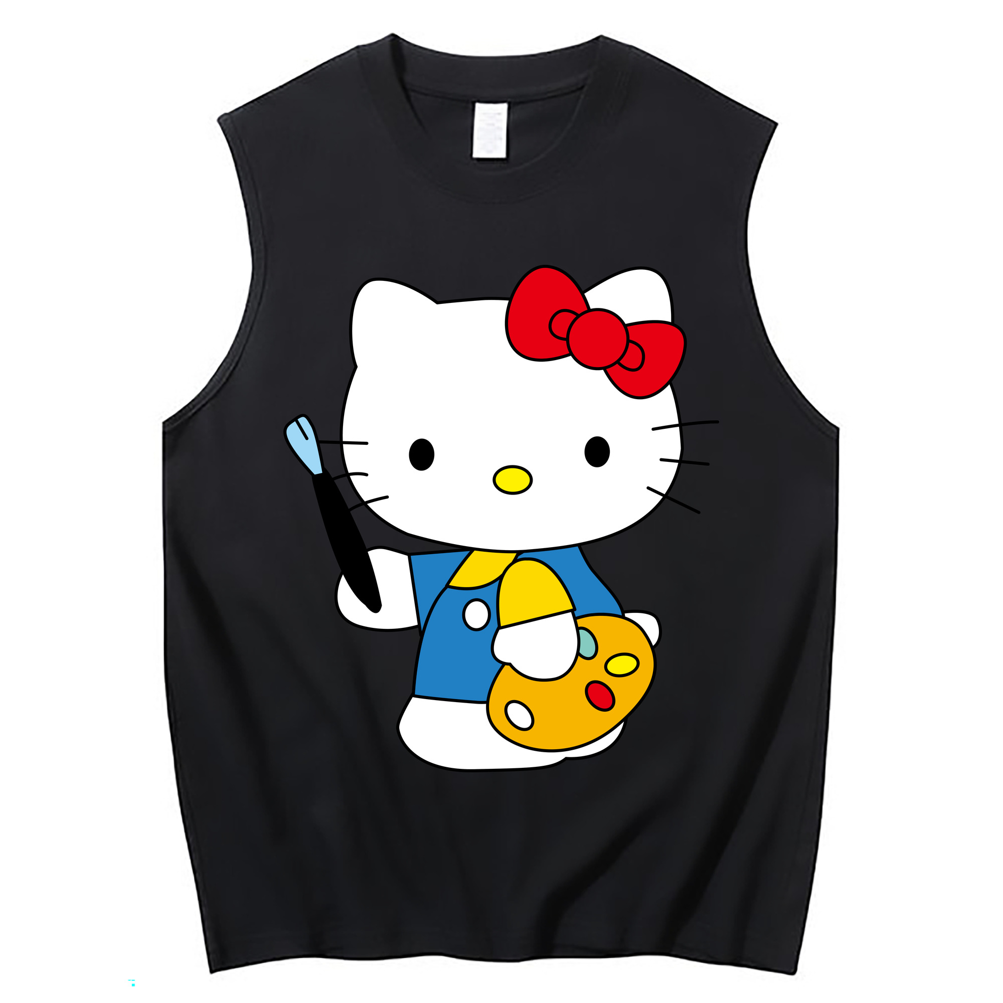 （画像用） Hello Kitty ハローキティ コットン100％タンクトップ（フロントプリント）
