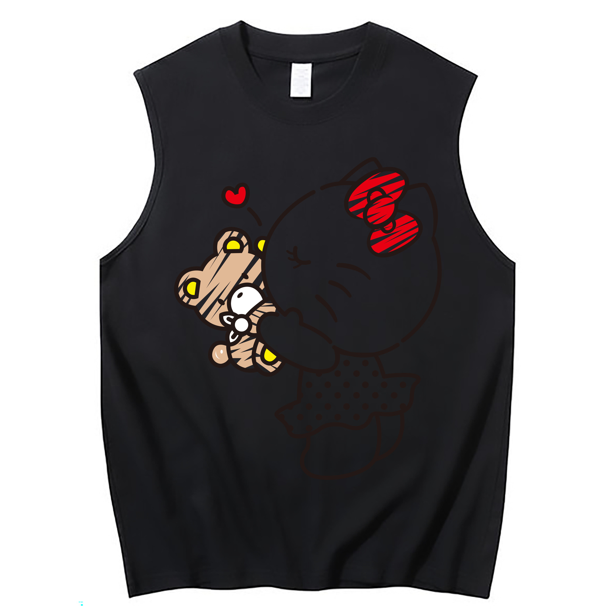 （画像用） Hello Kitty ハローキティ コットン100％タンクトップ（フロントプリント）