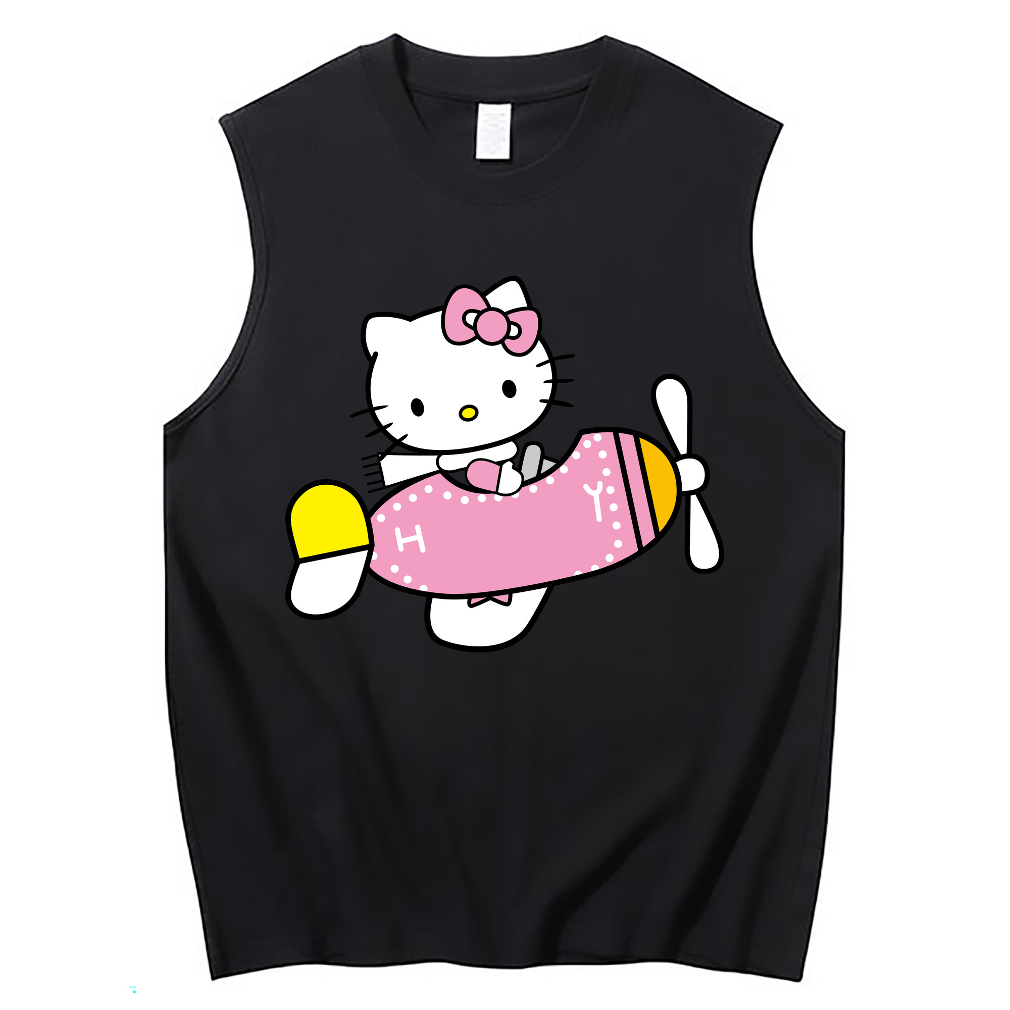 （画像用） Hello Kitty ハローキティ コットン100％タンクトップ（フロントプリント）