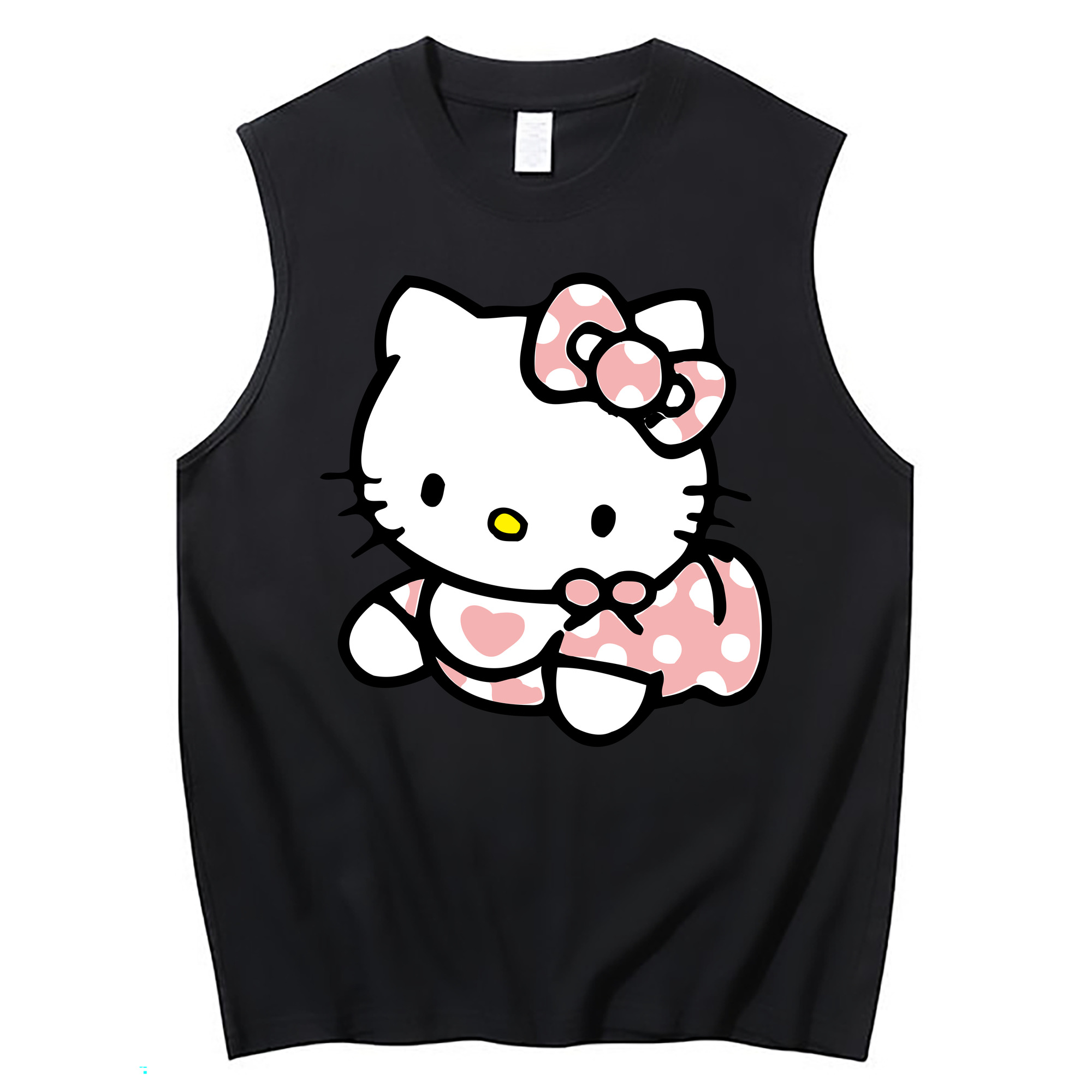 （画像用） Hello Kitty ハローキティ コットン100％タンクトップ（フロントプリント）
