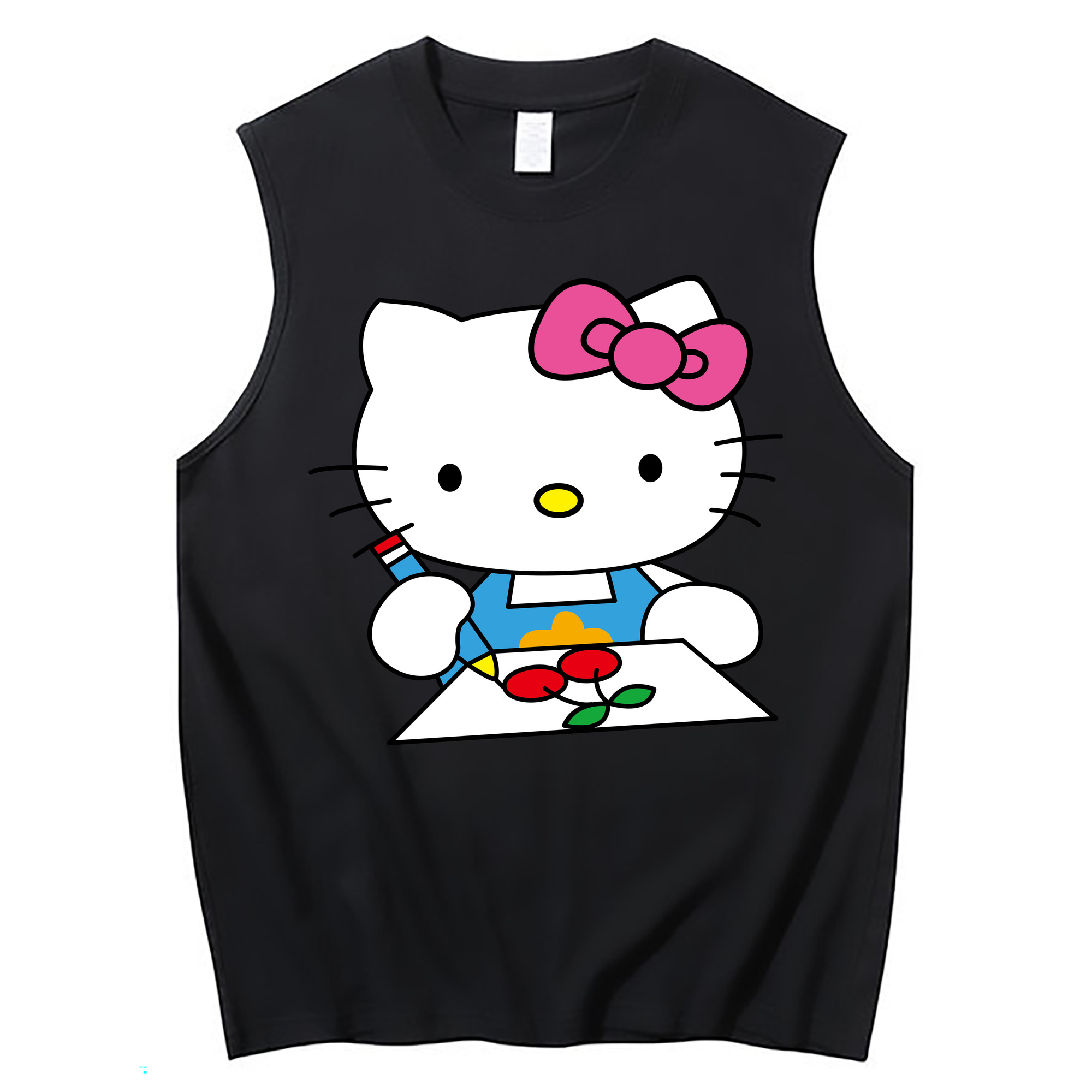 （画像用） Hello Kitty ハローキティ コットン100％タンクトップ（フロントプリント）