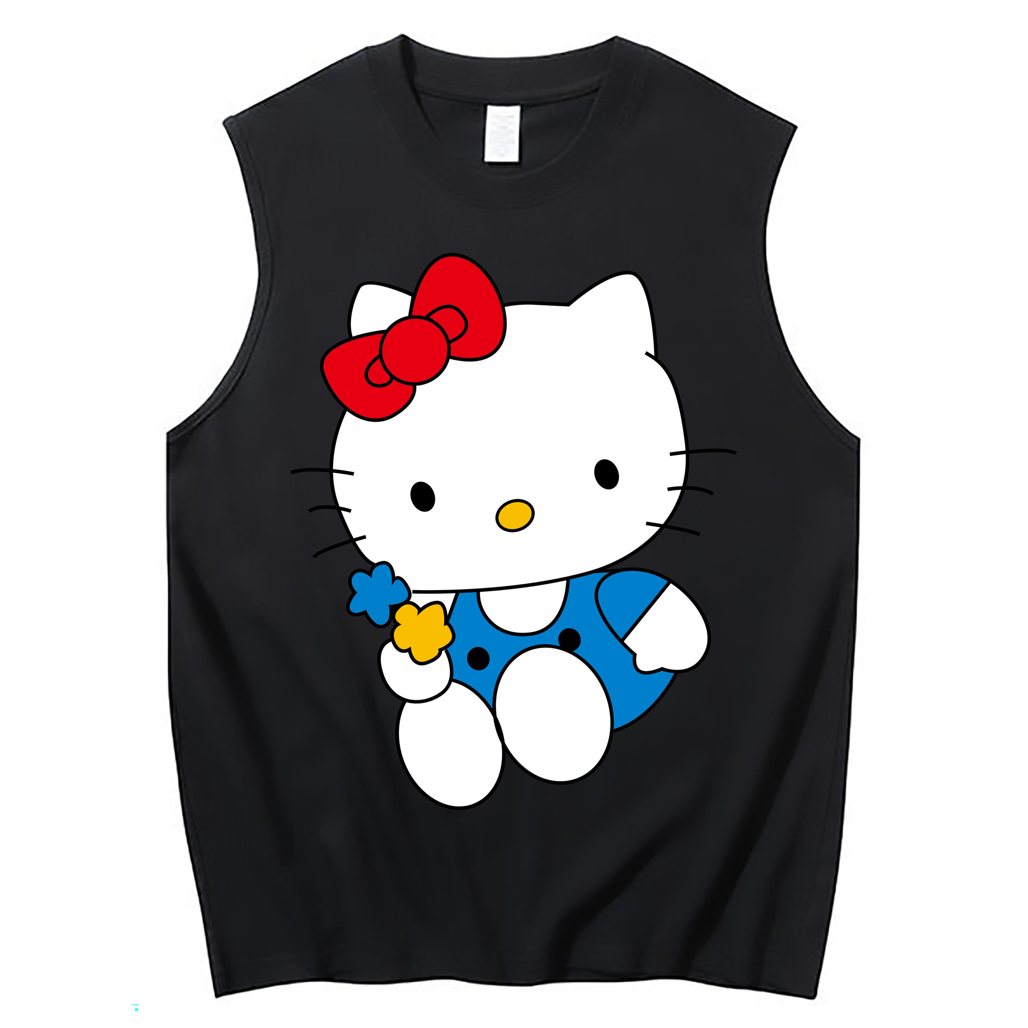 （画像用） Hello Kitty ハローキティ コットン100％タンクトップ（フロントプリント）