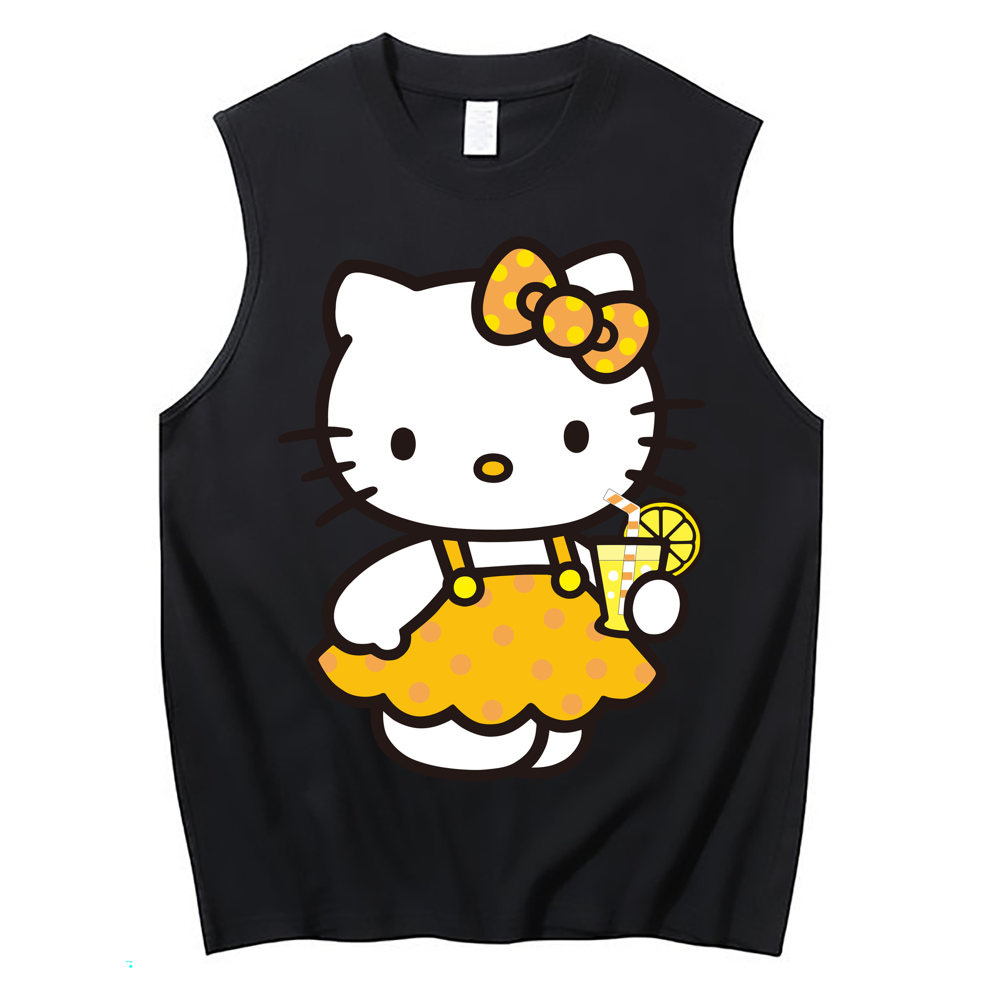 （画像用） Hello Kitty ハローキティ コットン100％タンクトップ（フロントプリント）