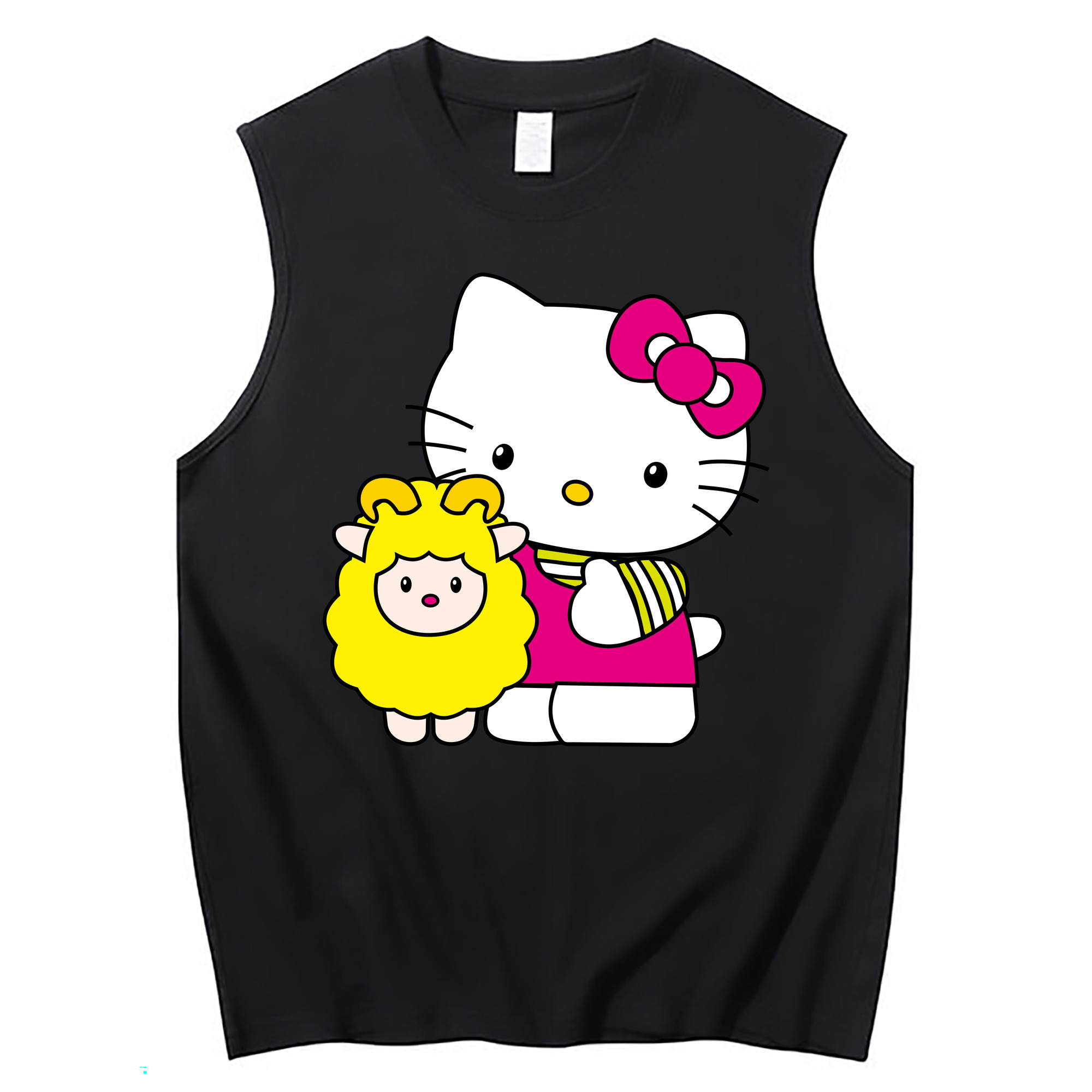 （画像用） Hello Kitty ハローキティ コットン100％タンクトップ（フロントプリント）
